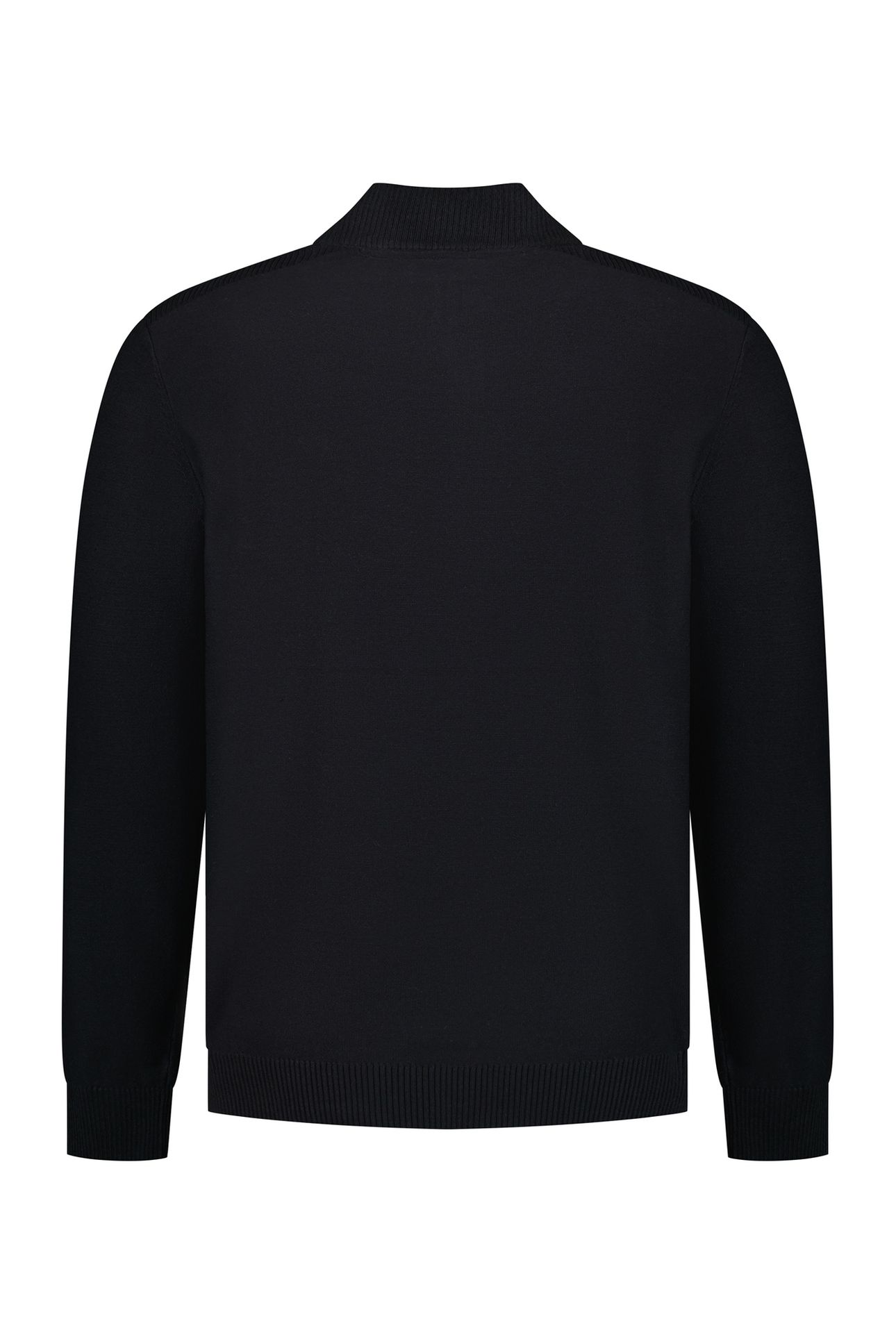PULLOVER HALF ZIP SHOULDER DETAIL BLACK 3
