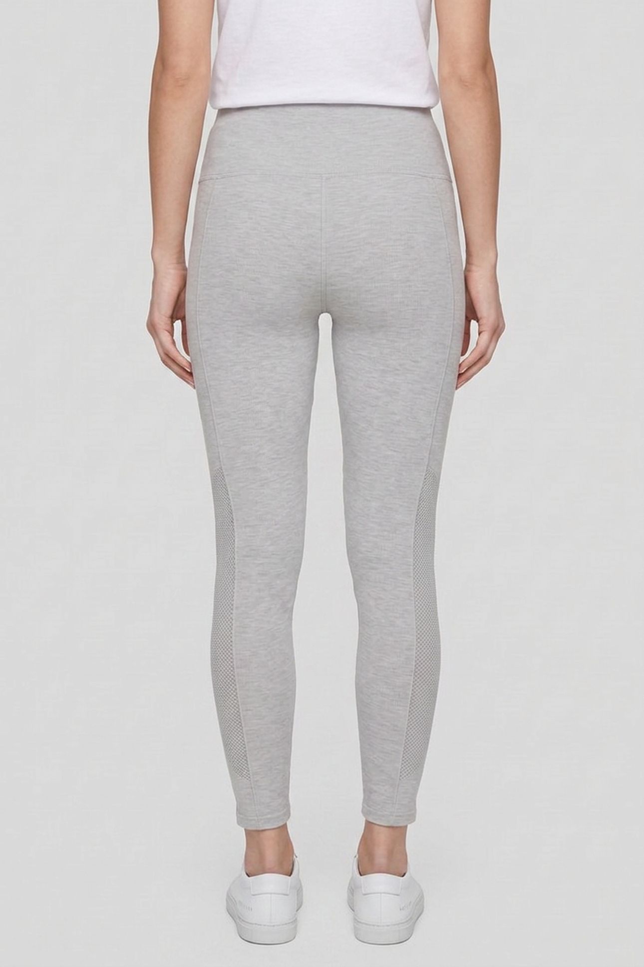 SYNC HIGH-WAISTED PERFORATED 7/8 LIGHT GREY HEATHER 5