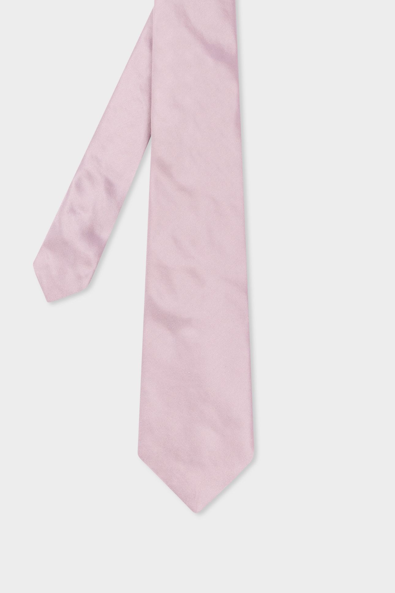 MEN TIE PLAIN SILK NEW PINK 1
