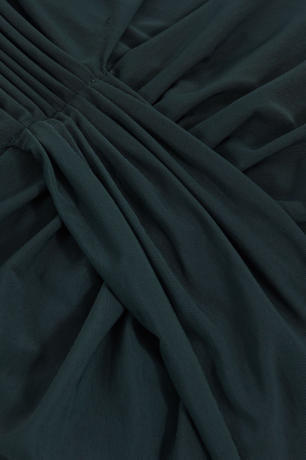 SLEEVELESS RUCHED MAXI DRESS TEAL 6