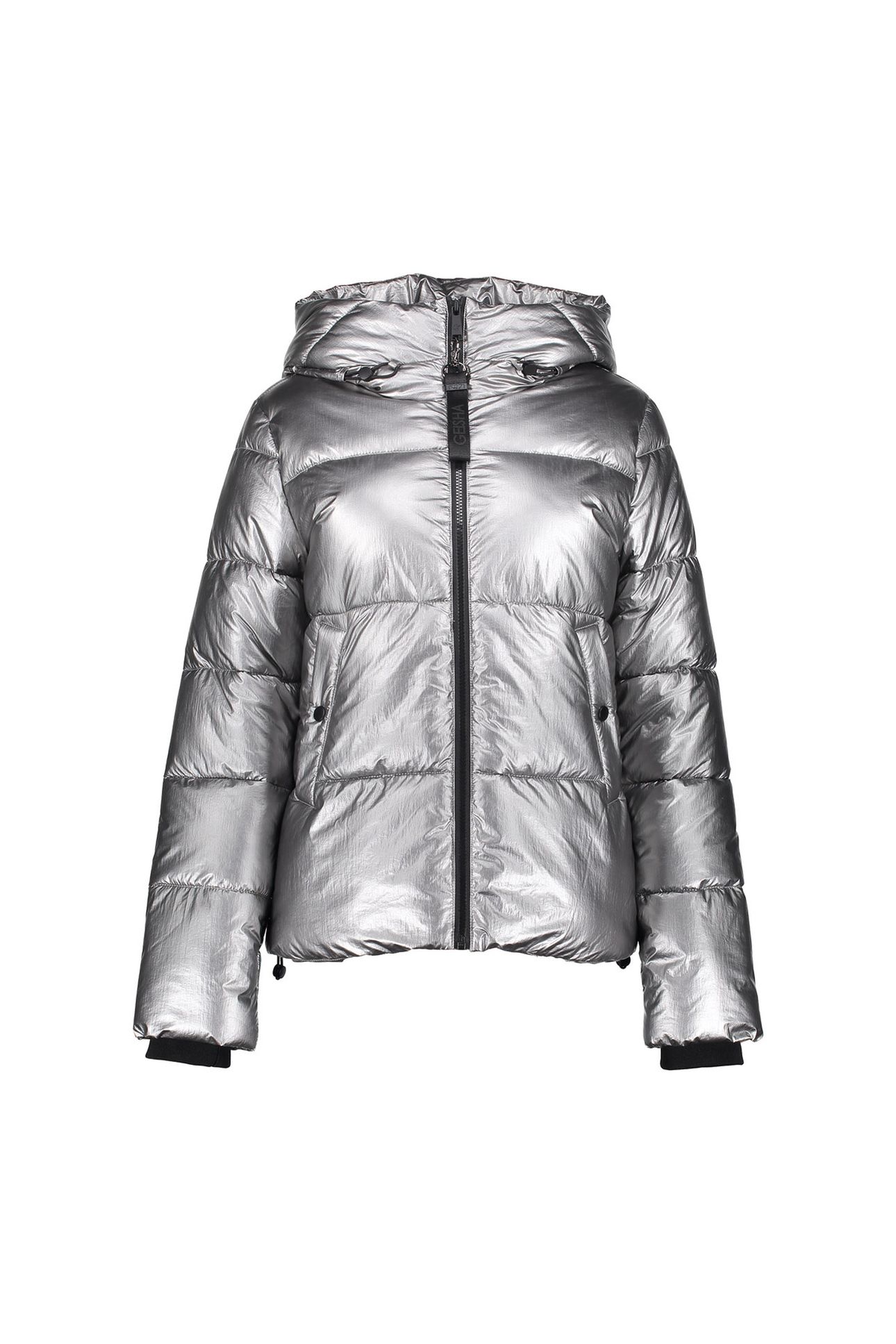 JACKET METALLIC SHORT GUN METAL 1
