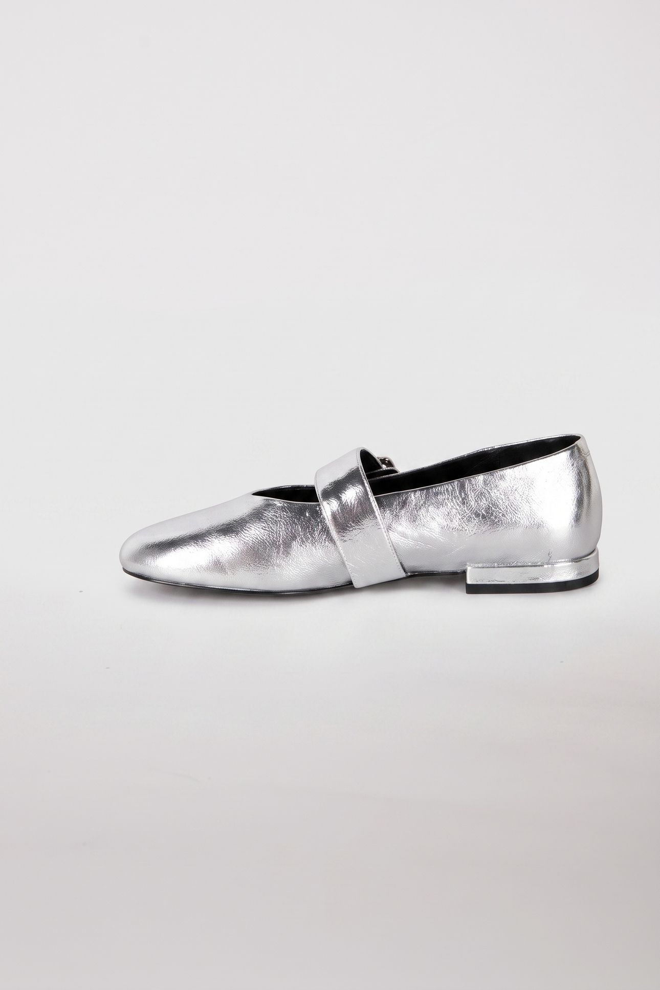 ALESSA CROSS STRAP BALLERINA SILVER 4