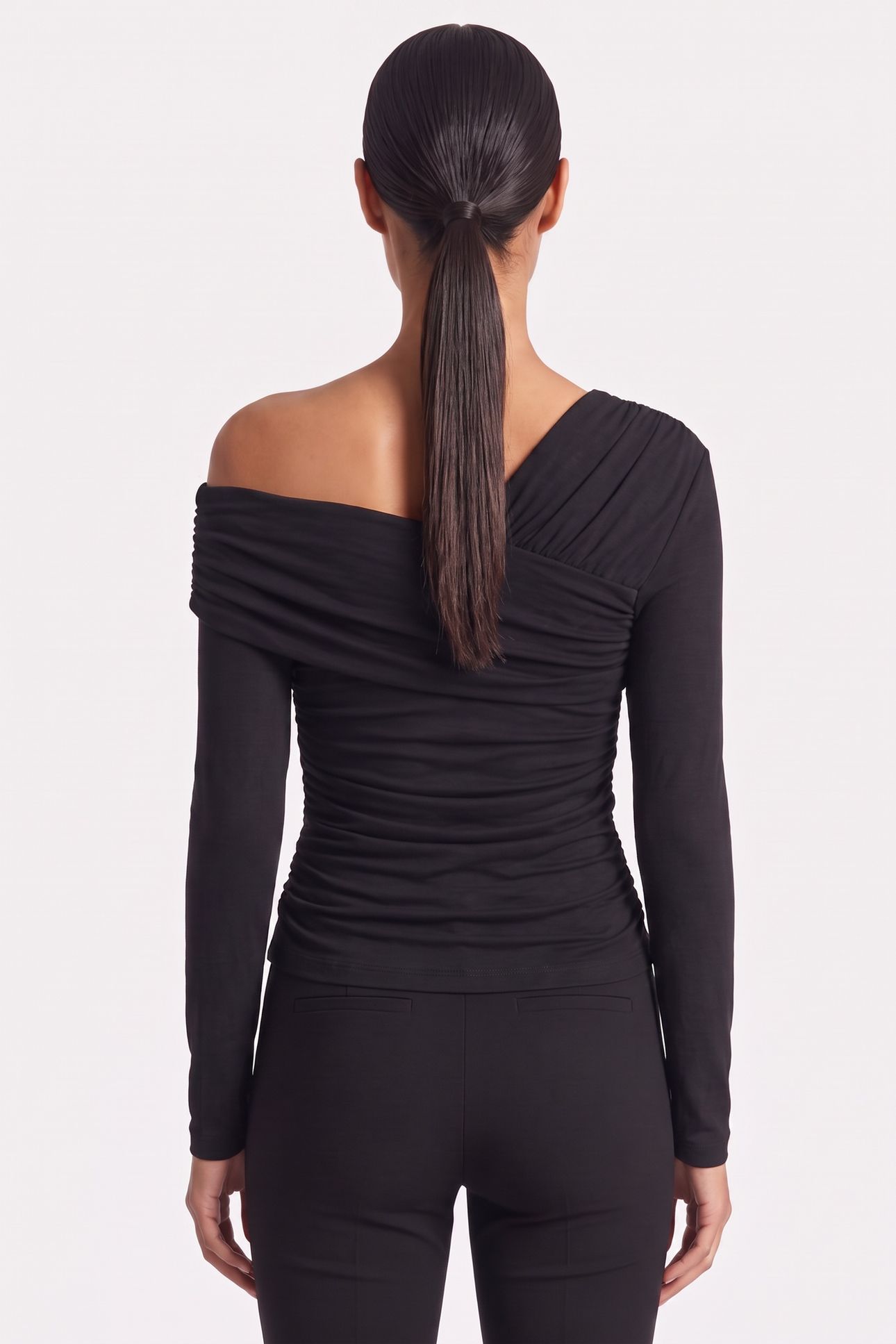ASTRID ASYMETRIC DRA JET BLACK A996 2