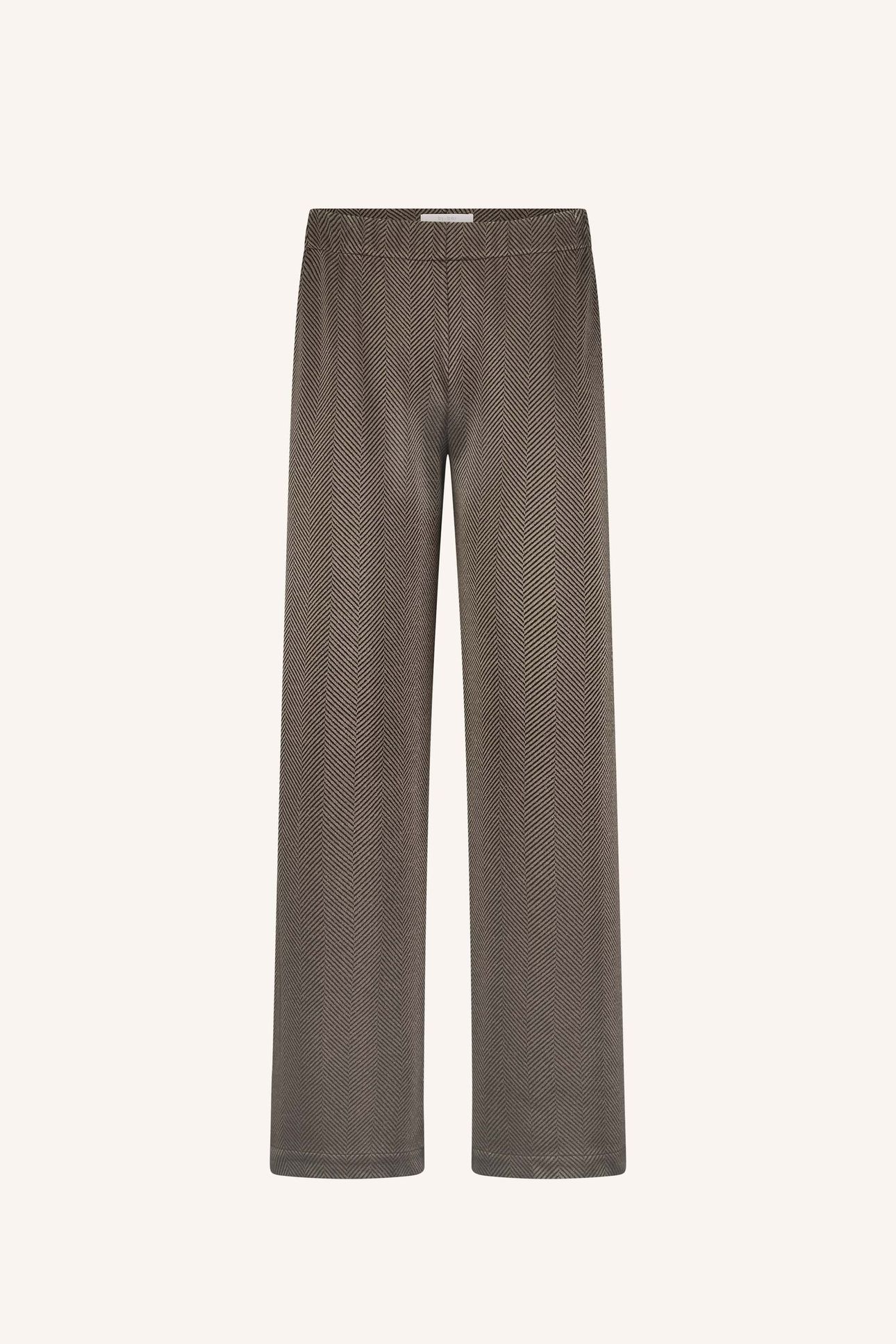 LISSA HERRINGBONE PANTS BISCUIT 6