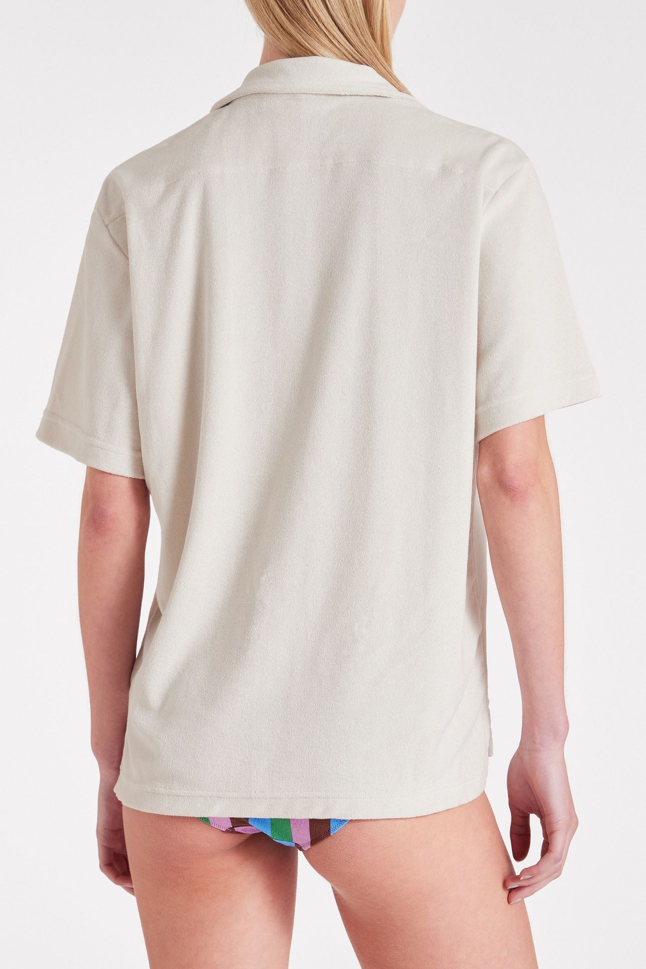 WOMEN TOP SS COLLAR TOWEL OFF WHITE 3