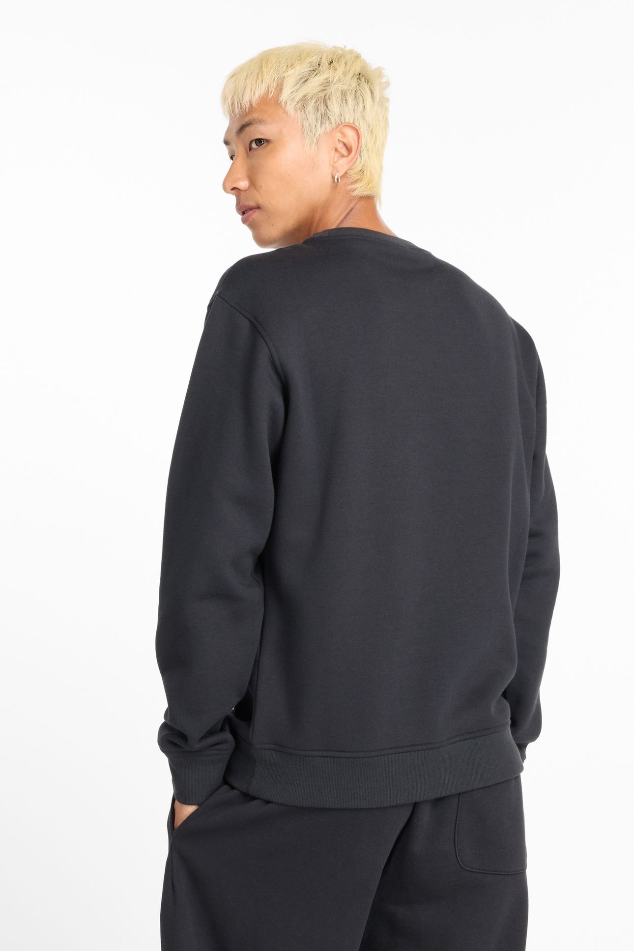 SPORT CORE BRUSHED CREW BLACK 2