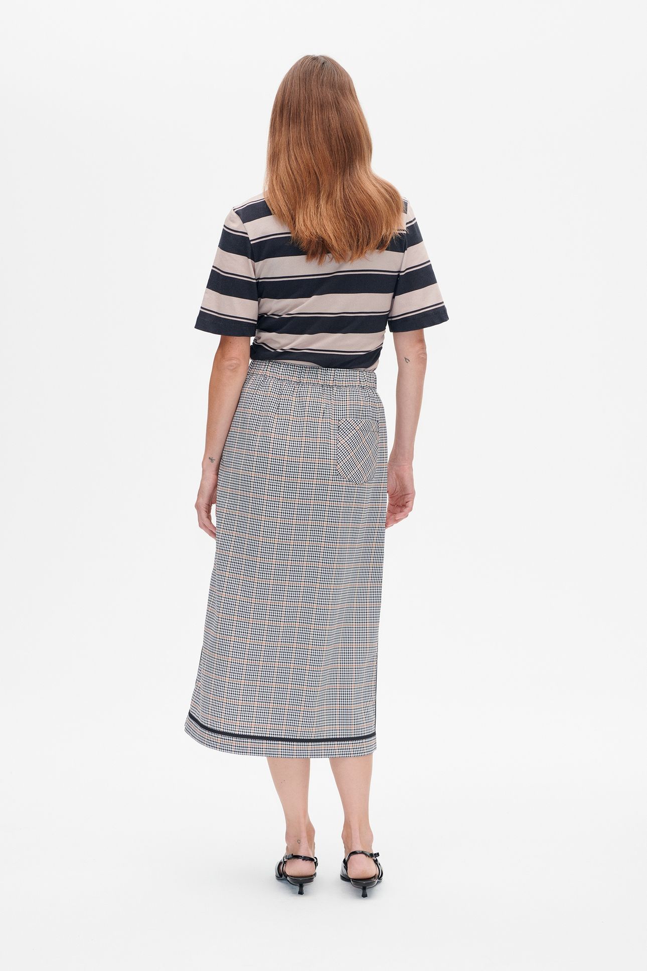 SOFIE SKIRT GREY WALLSTREET CHECK 3