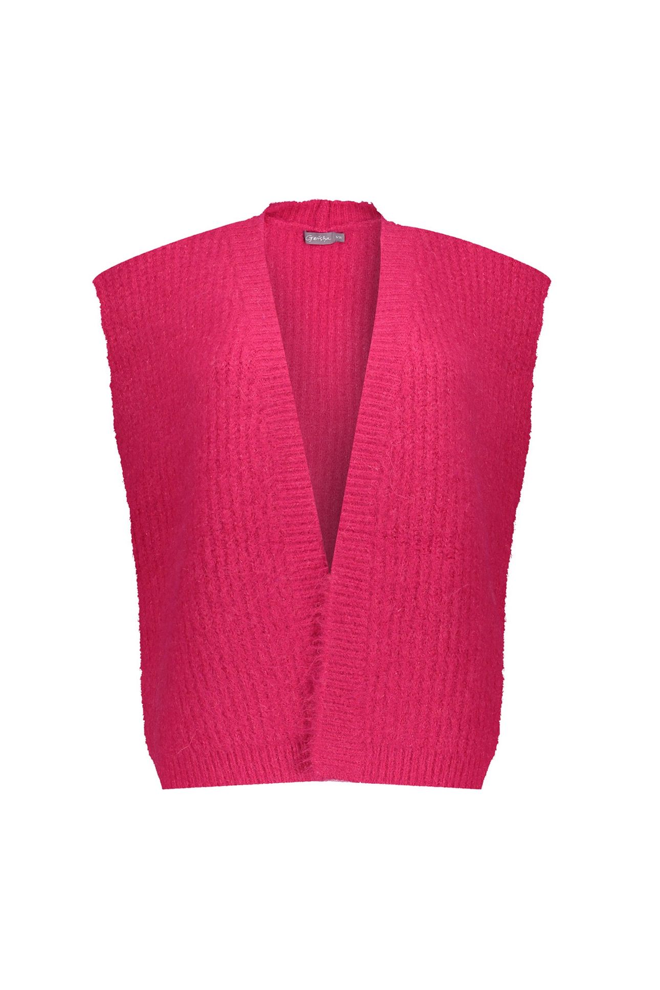 GILET HAIRY FUCHSIA 1