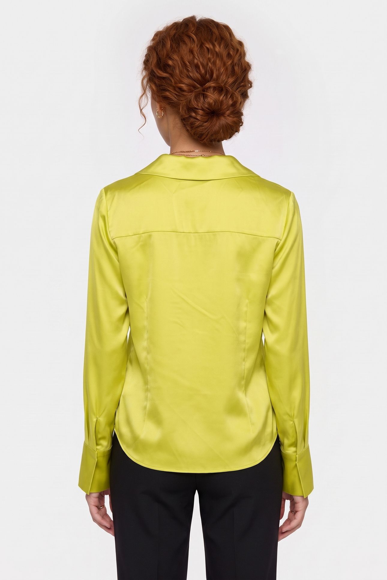 LA VERA SILK SHIRT YELLOW 2