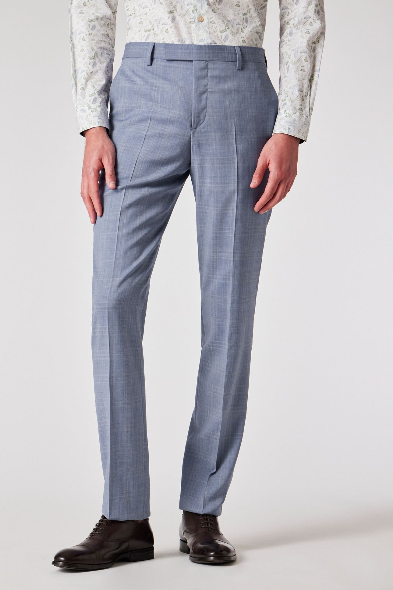 MENS TAILORED FIT 2BTN SUIT LIGHT BLUE 3