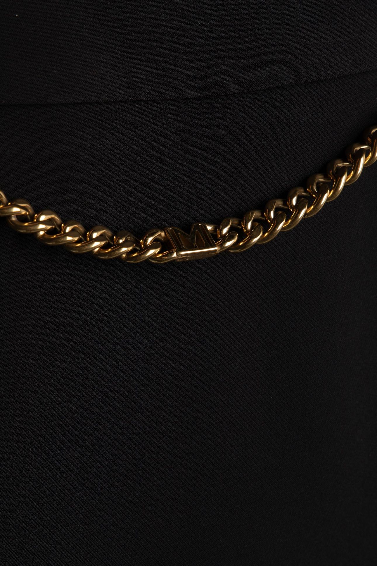 ELLA W/CHAIN MIDI SK JET BLACK A996 4