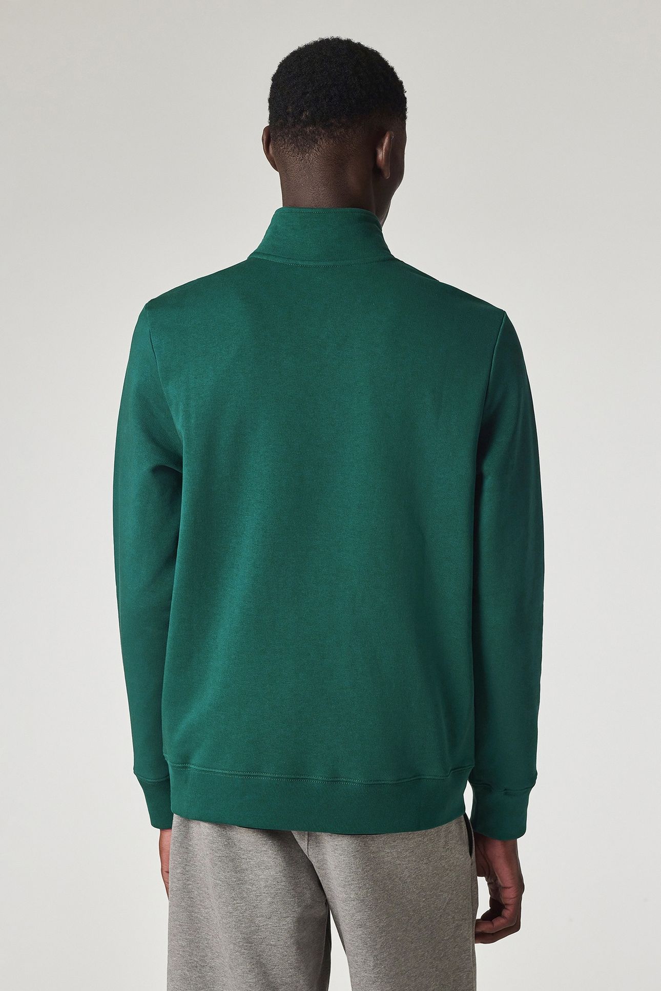 MENS REG FIT HALF ZIP SWEAT ZEBRA INKY BLUE 2