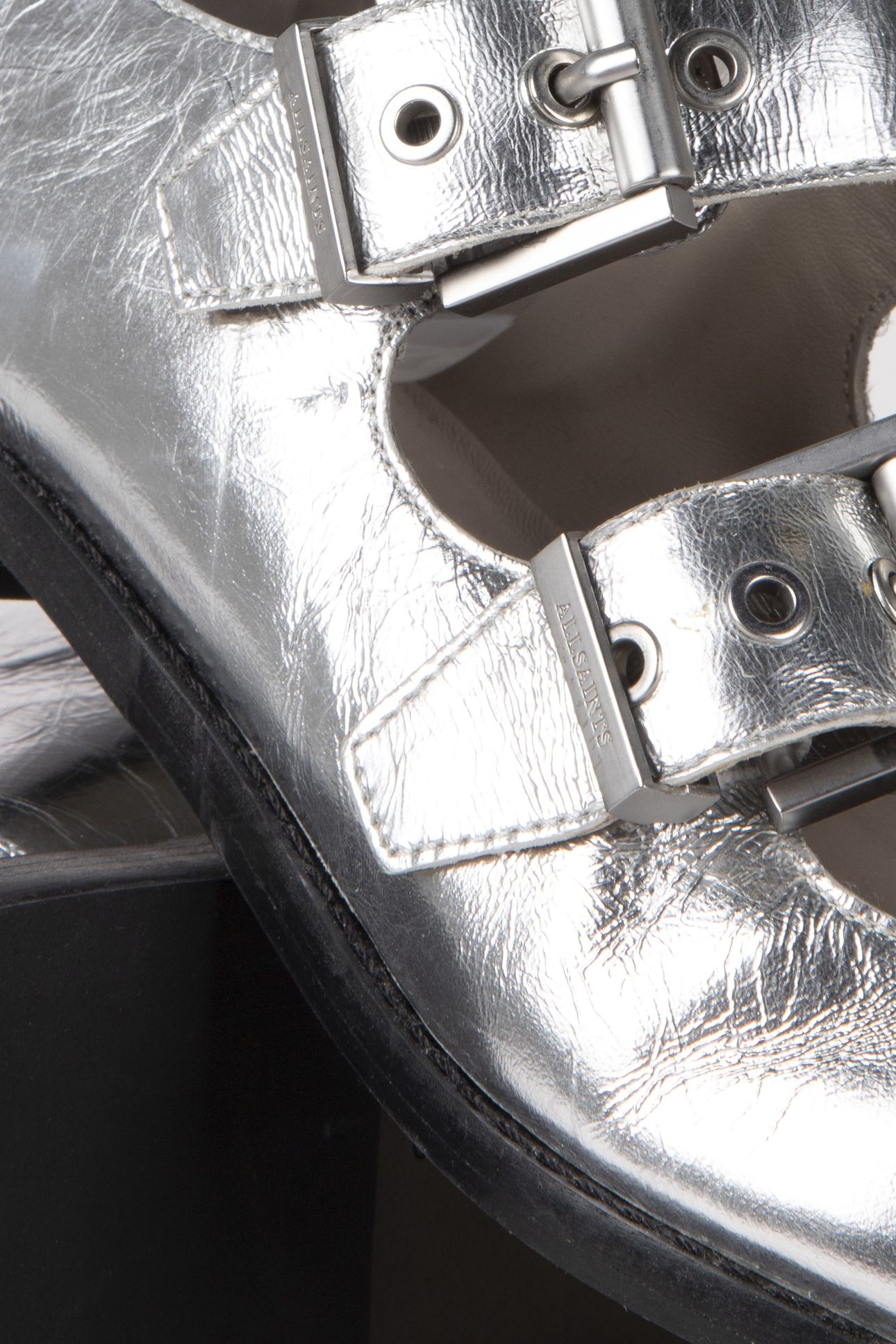 SUSAN BUCKLE SHOE SILVER 3