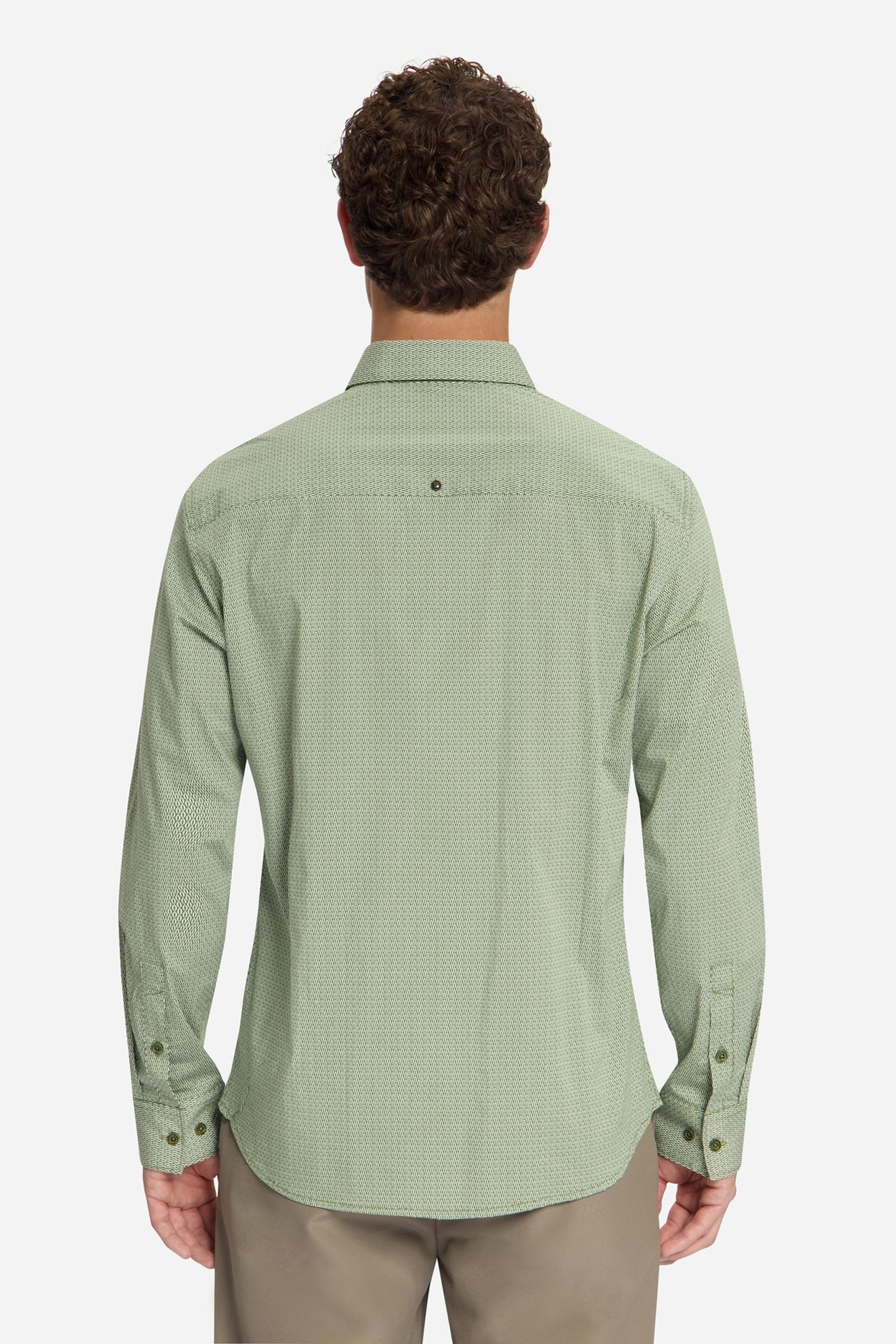 SHIRT STRETCH ALLOVER PRINTED MOSS 4