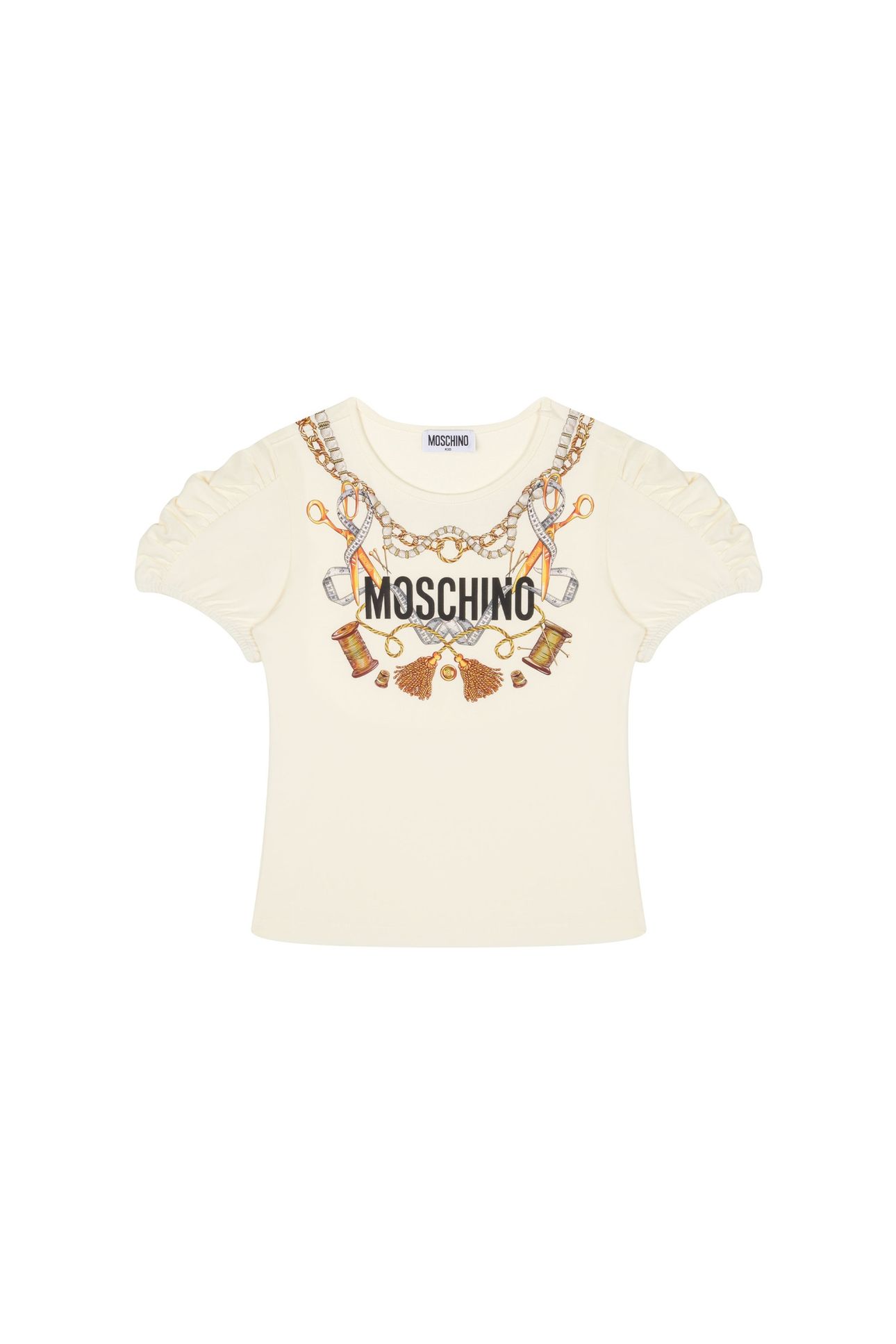 GIRL'S T-SHIRT IN JERSEY SARTORIAL LOGO WHITE 2