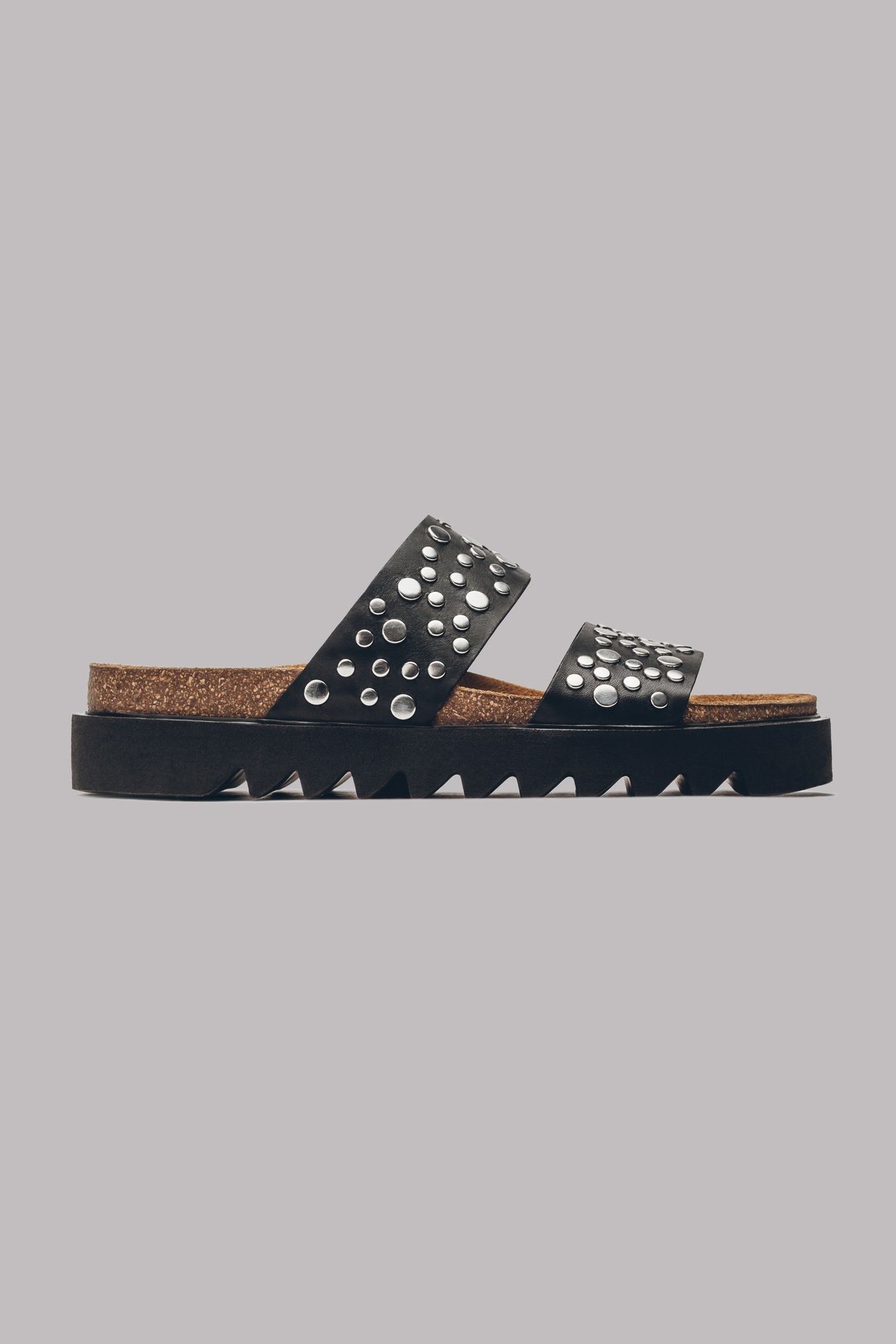 THE STUDDED STRAPPY SANDALS BLACK 2