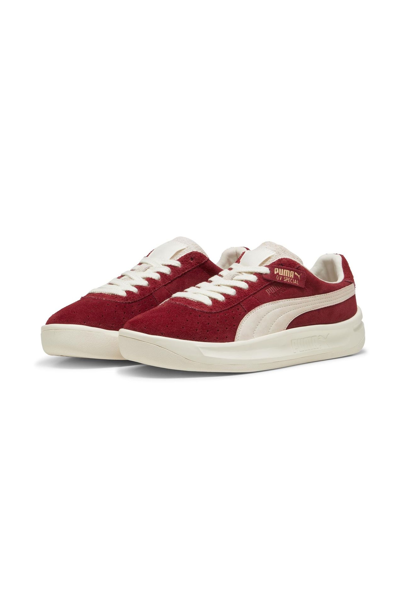 UNISEX GV SPECIAL SUEDE INTENSE RED-FROSTED IVORY 3