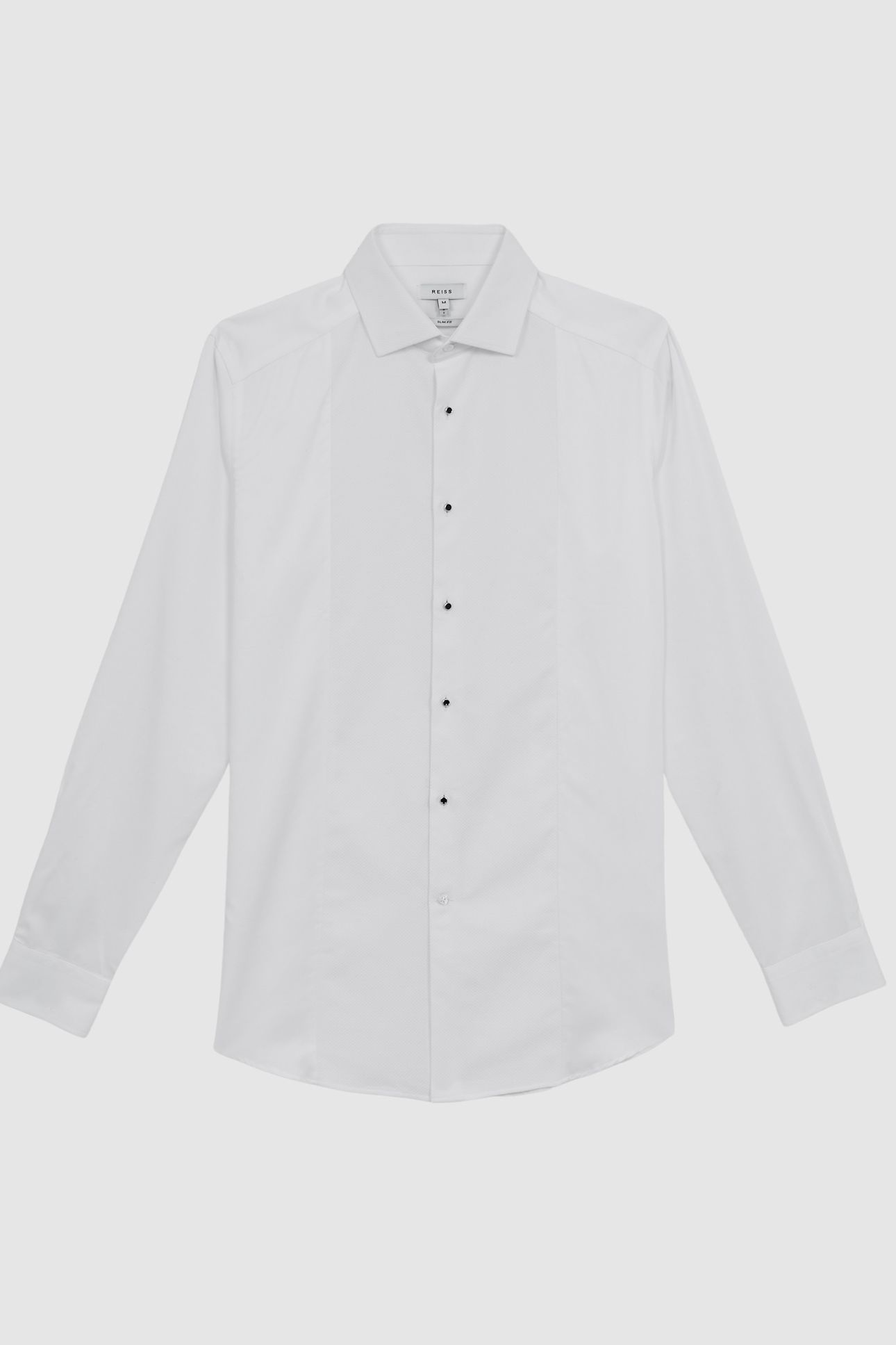 LS MARCELLA BIB COTTON DINNER SHIRT WHITE 5