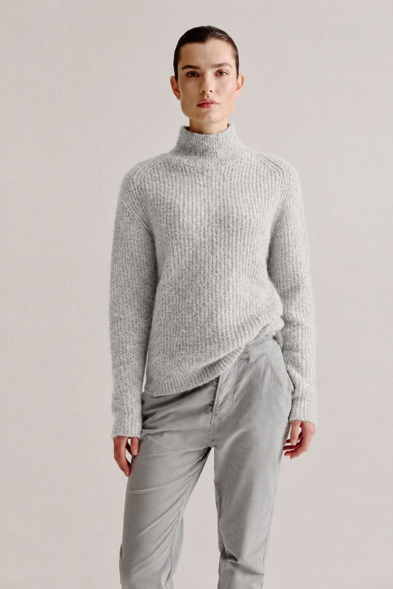 AURORA SWEATER LIGHT GREY MELANGE 2