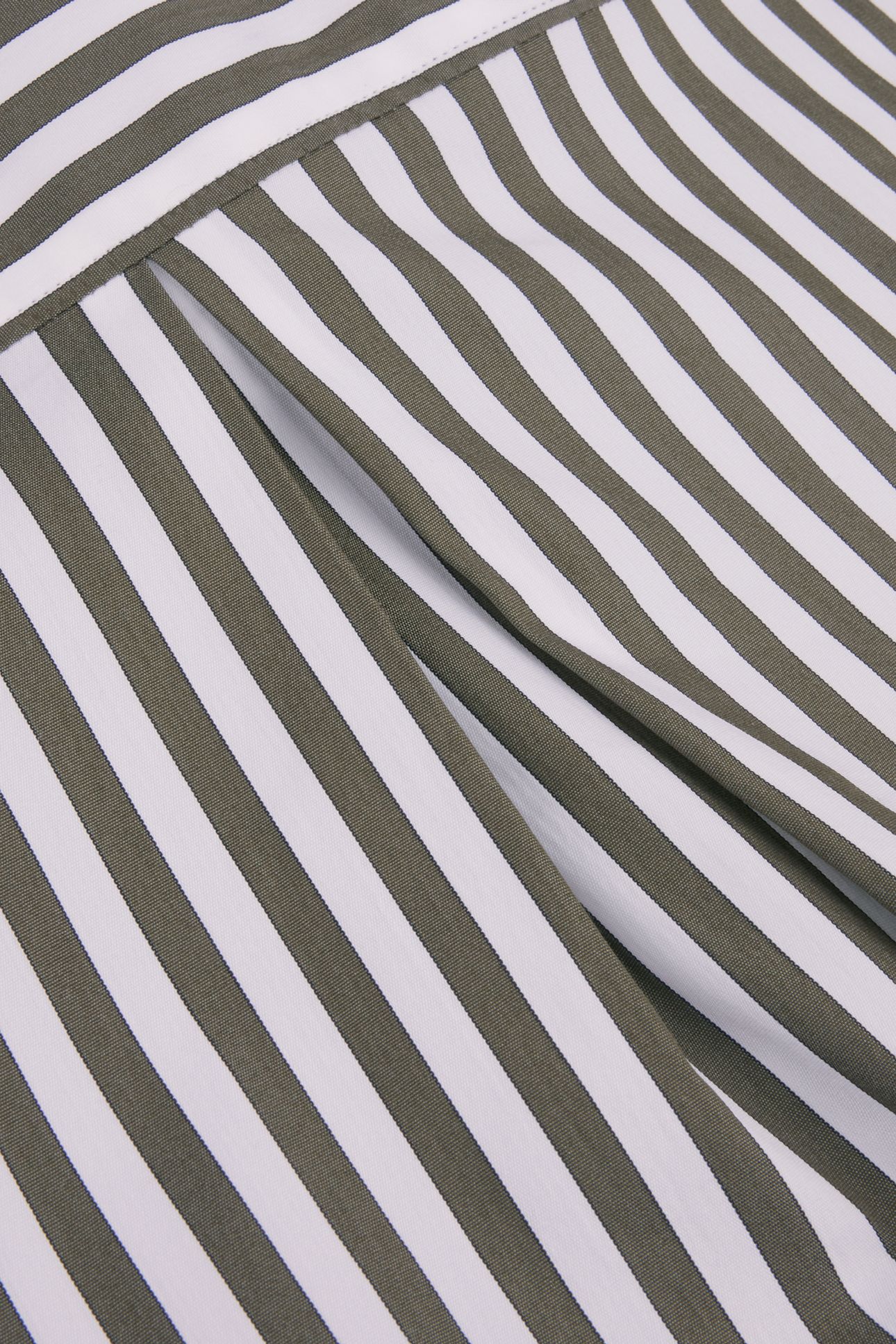 DINA SHIRT, LONG DARK GREEN STRIPE 3