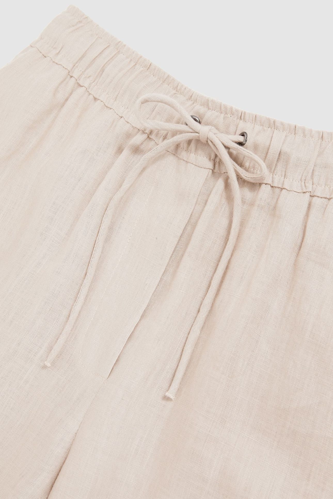 LINEN WIDE LEG TROUSER NEUTRAL 4