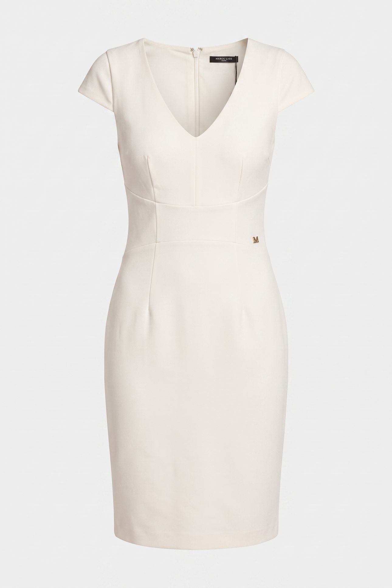 ODETTE DRESS PALE PEARL 3