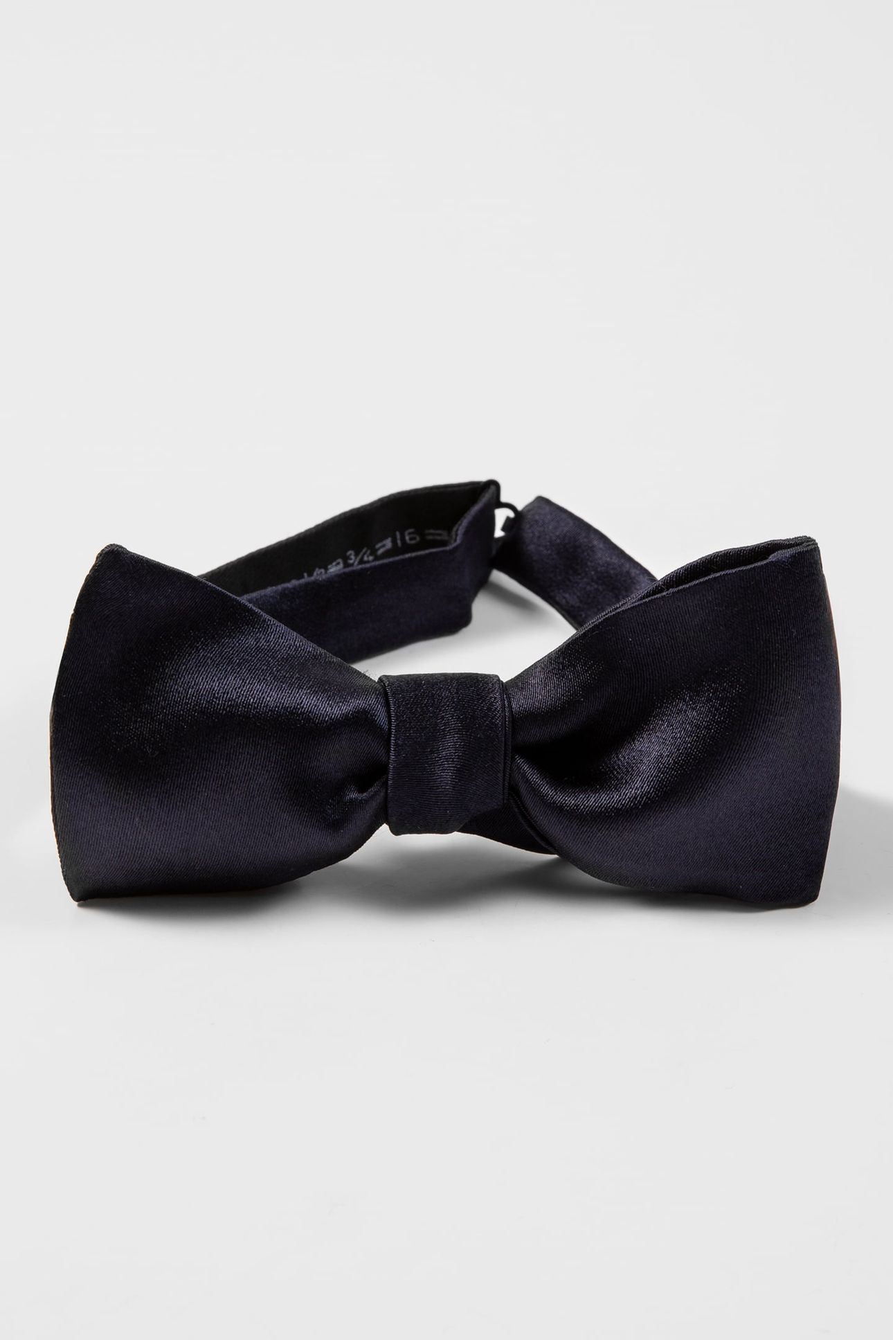 MEN BOWTIE PLAIN SILK NAVY 2