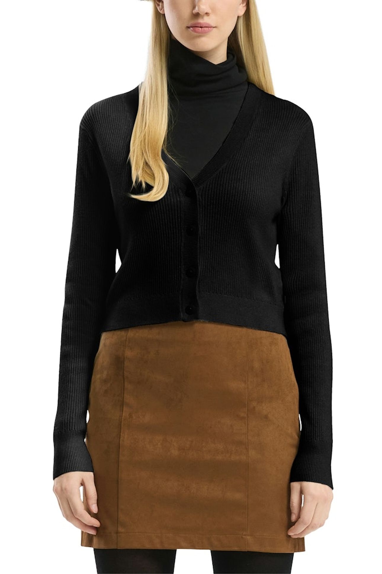 S.OLIVER-QS CARDIGAN BLACK 1