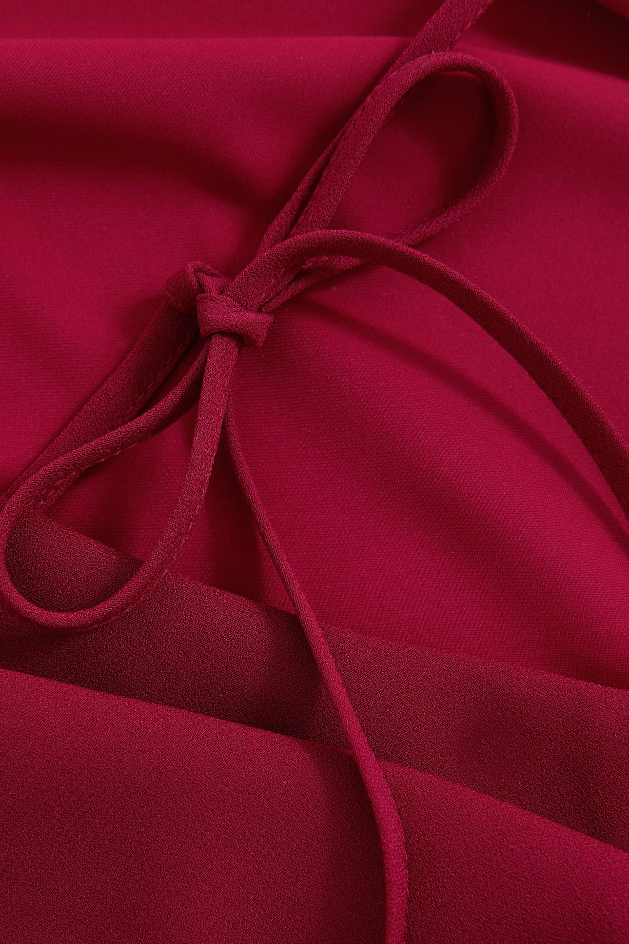 BACK DETAIL MIDI DRESS RED 6