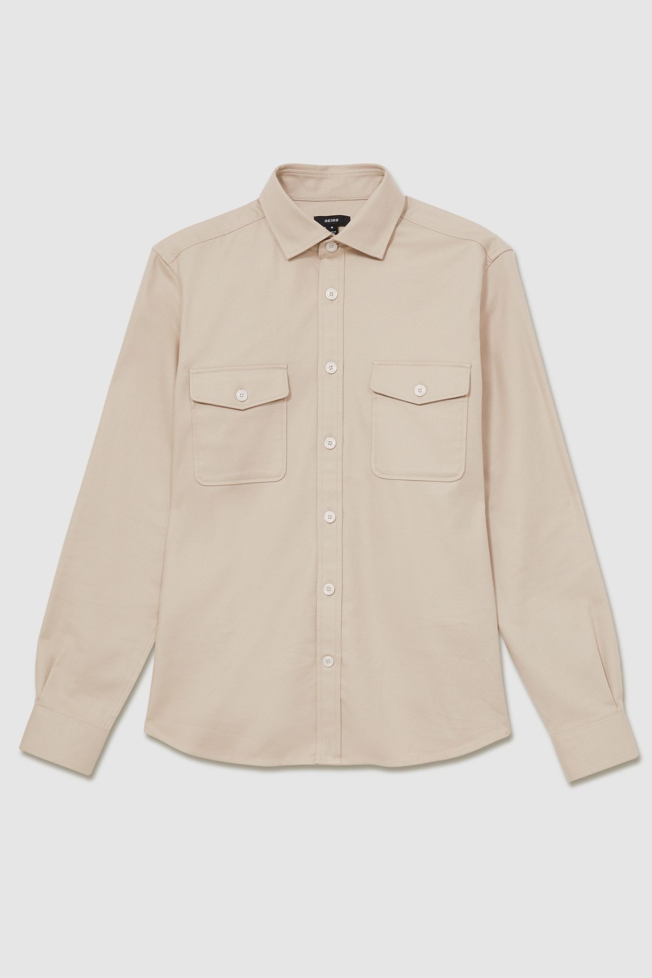 LS TWIN POCKET TEXTURED OVERSHIRT STONE 4