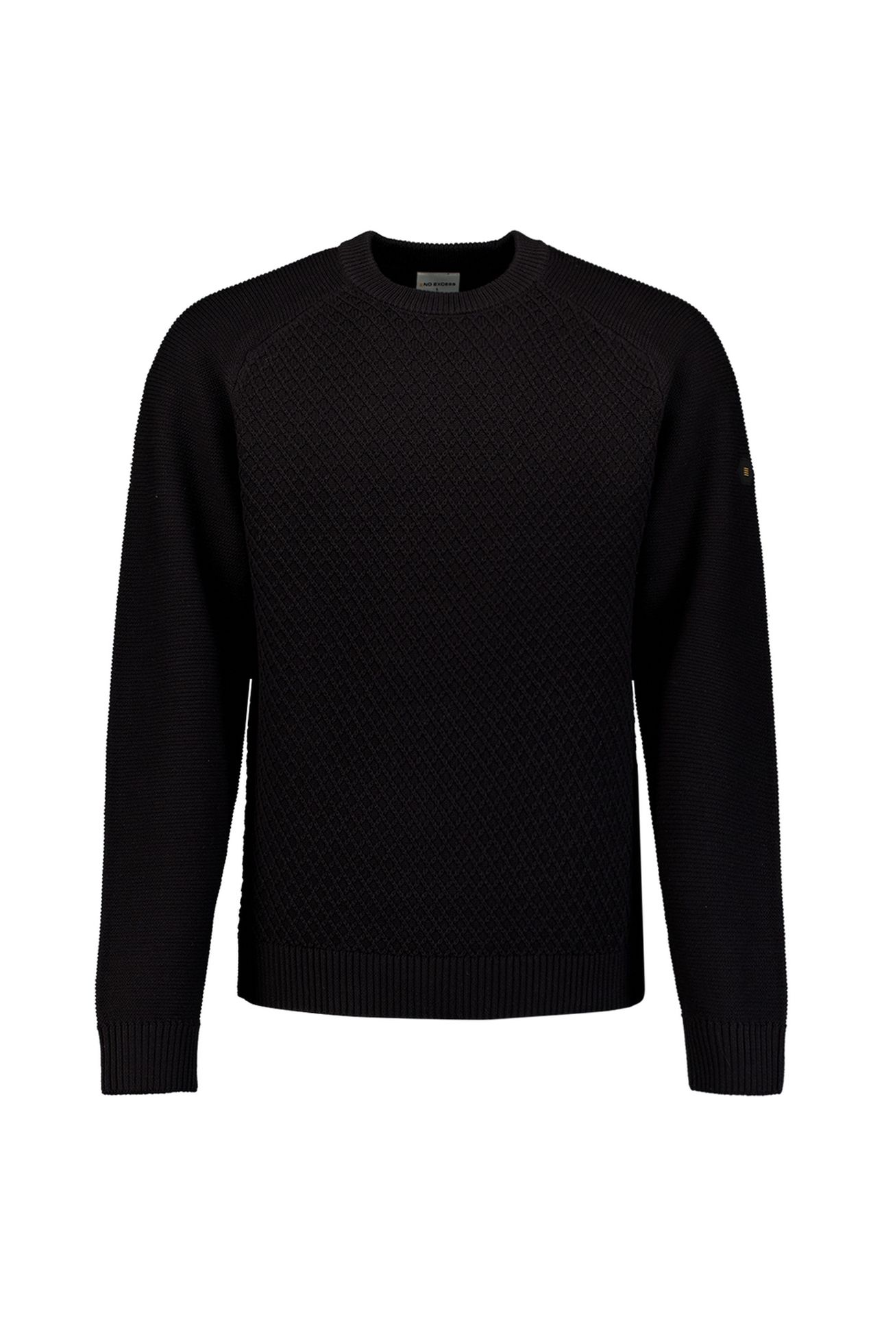 PULLOVER CREWNECK CABLE KNIT BLACK 5