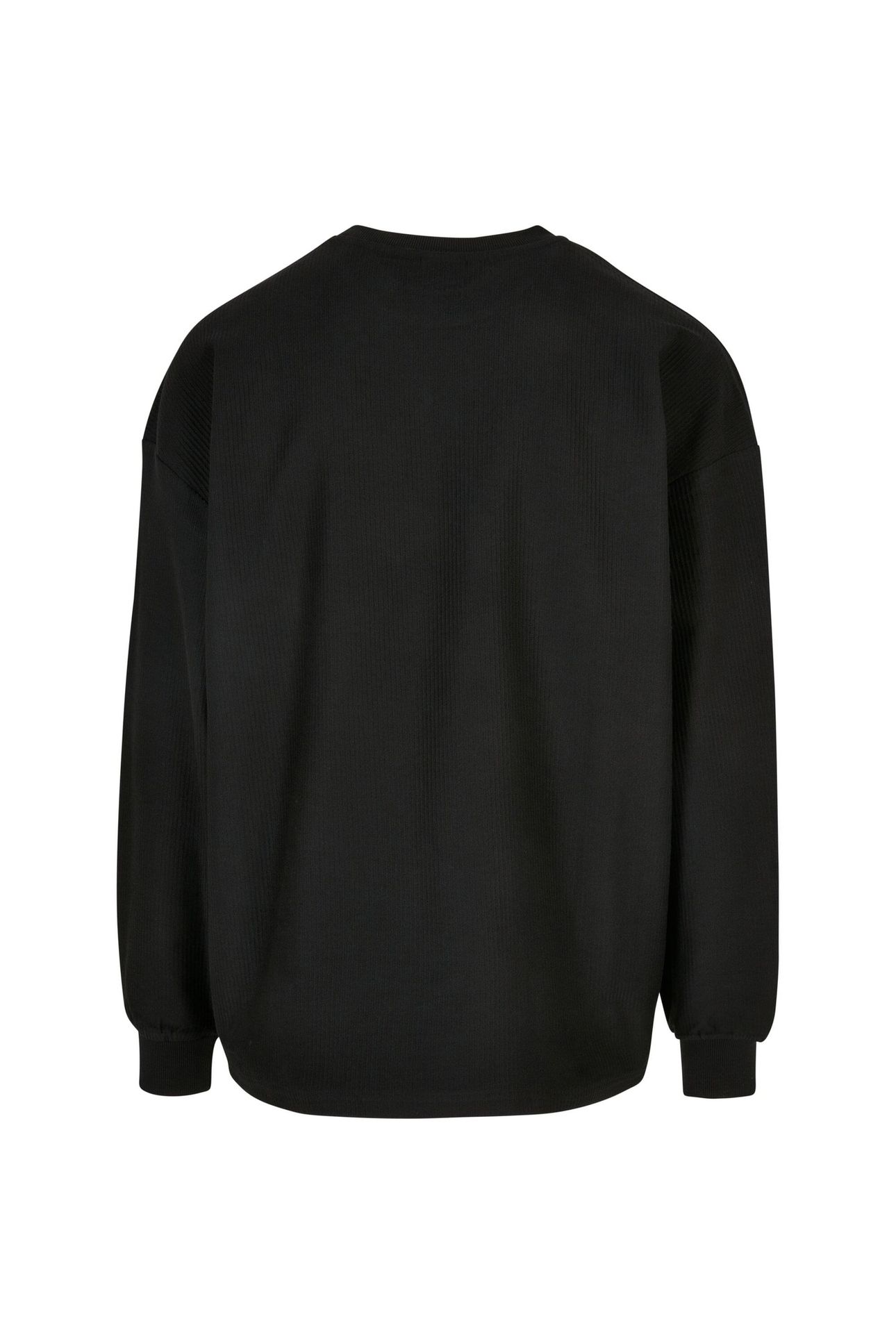 RIB TERRY BOXY CREW BLACK 6