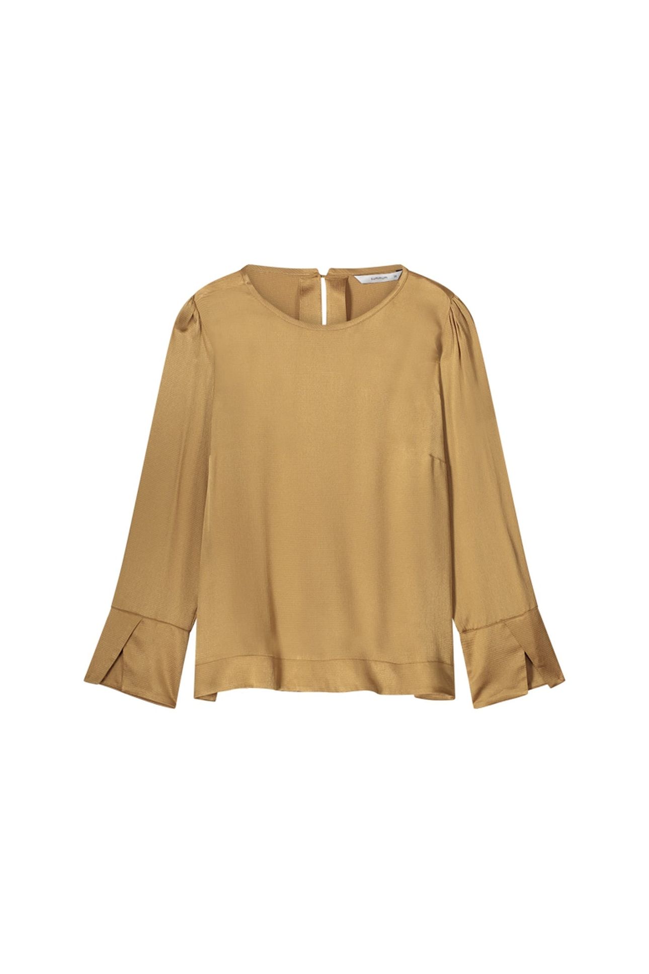 TOP HAMMERED VISCOSE CAMEL BROWN 3