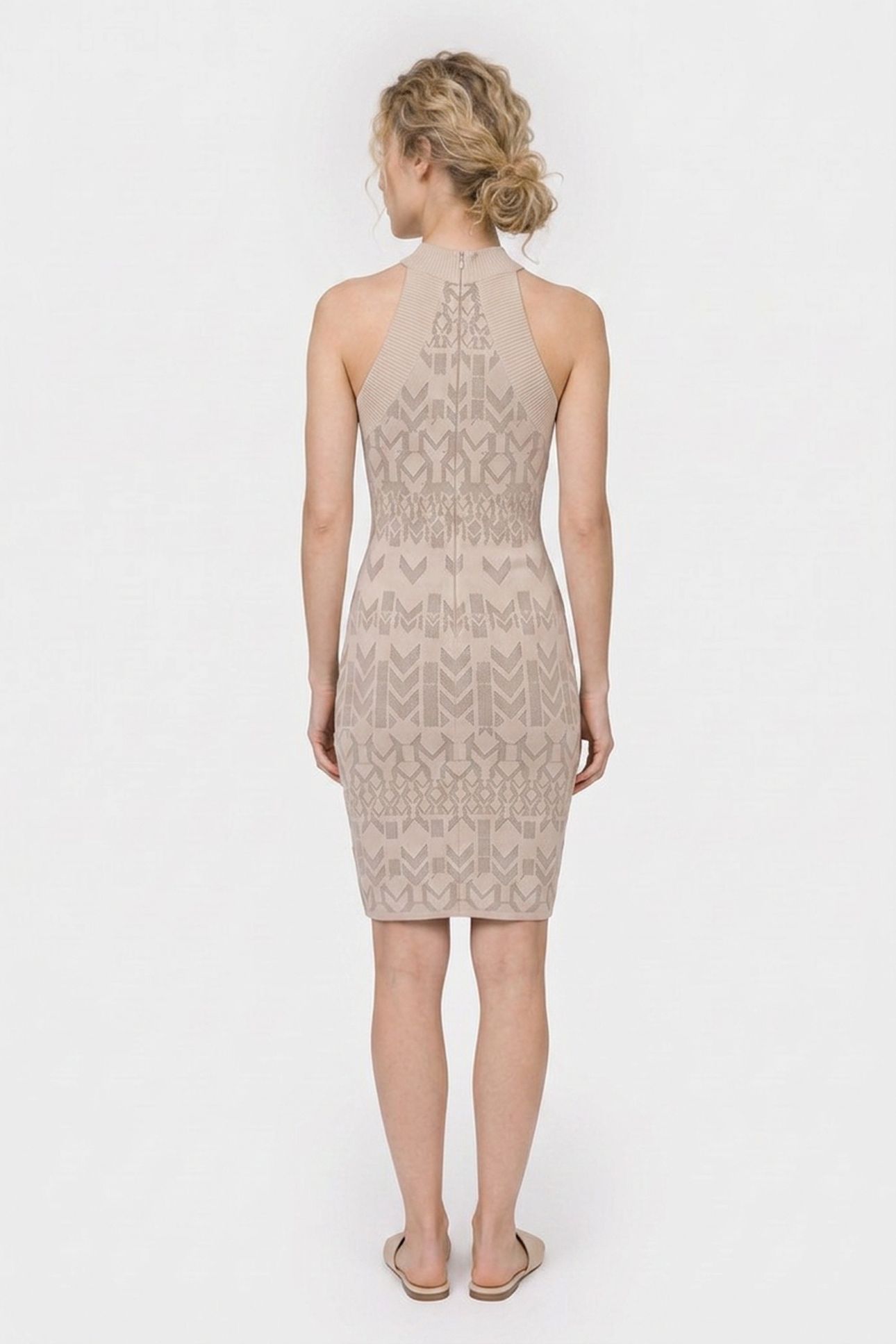 BILLIE MONOGRAM DRES GEOM M BUFF TAUPE /D 2