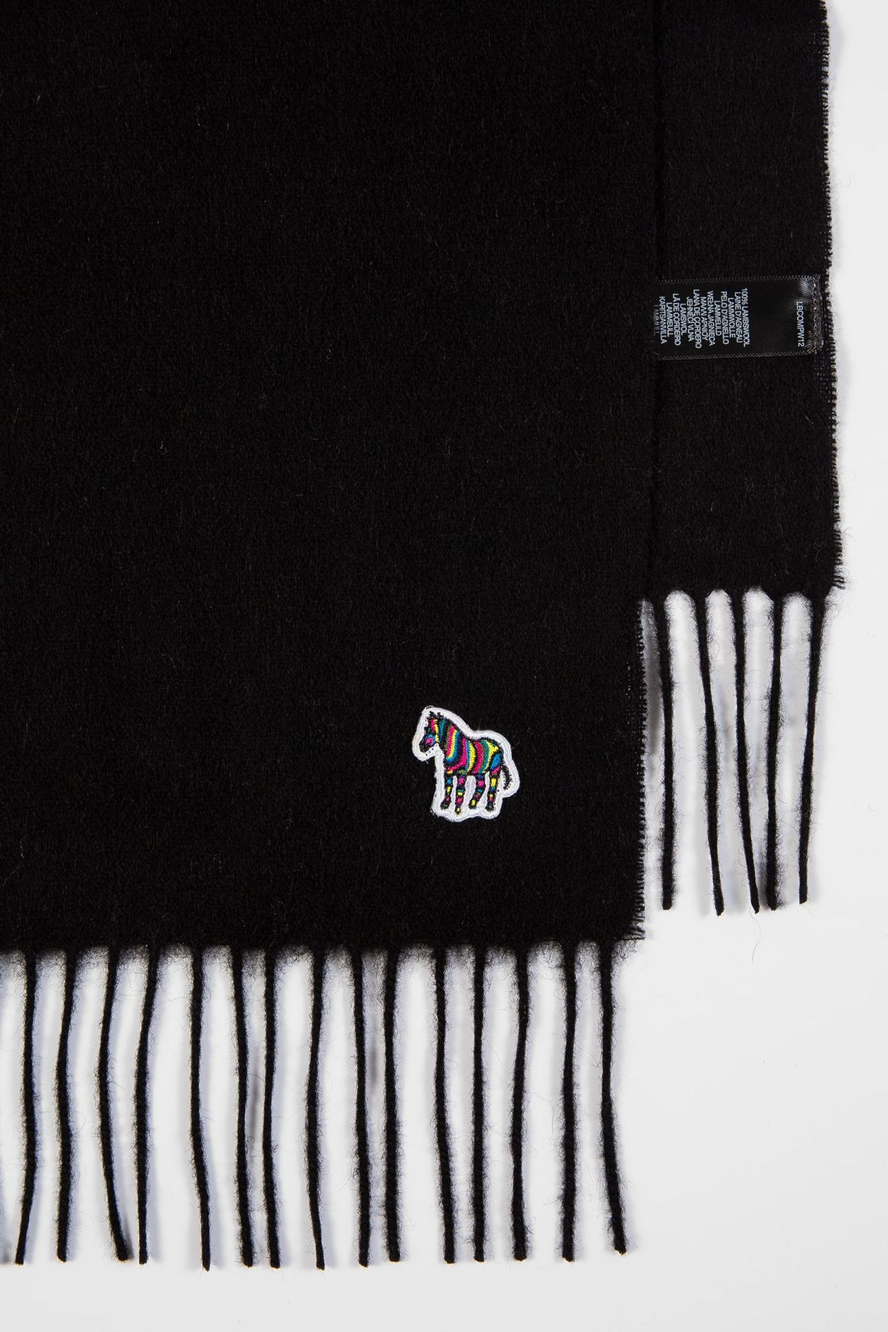 MEN SCARF PS ZEBRA BLACK 8