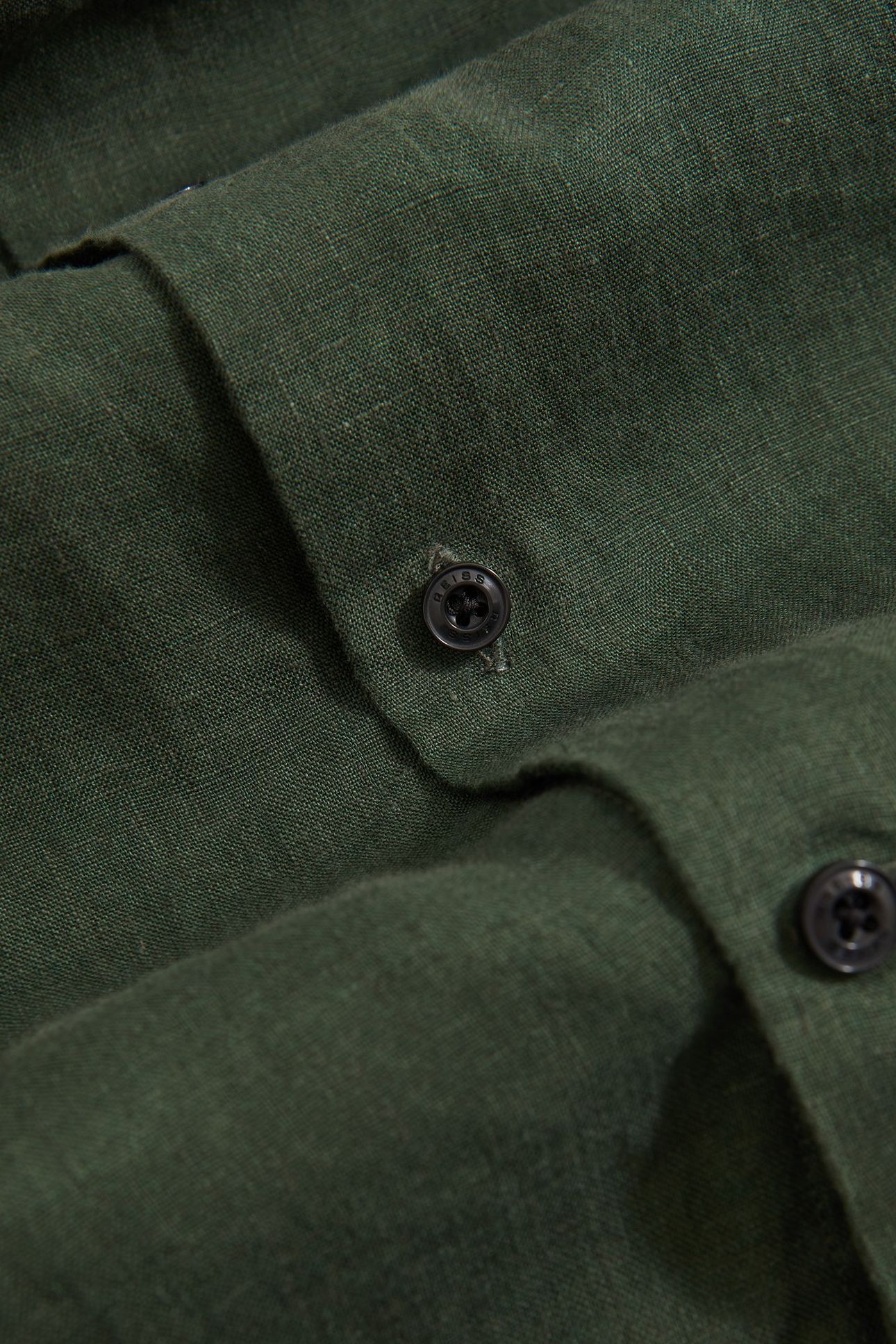 LS LINEN SHIRT KALE GREEN 5