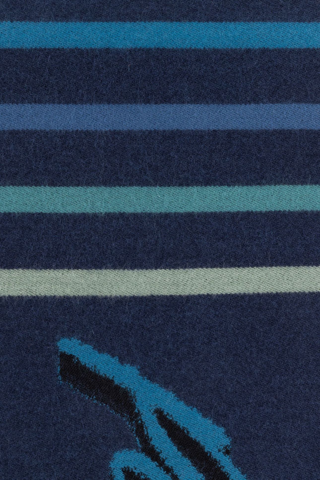 MEN SCARF LOGO JACQUARD NAVY 10