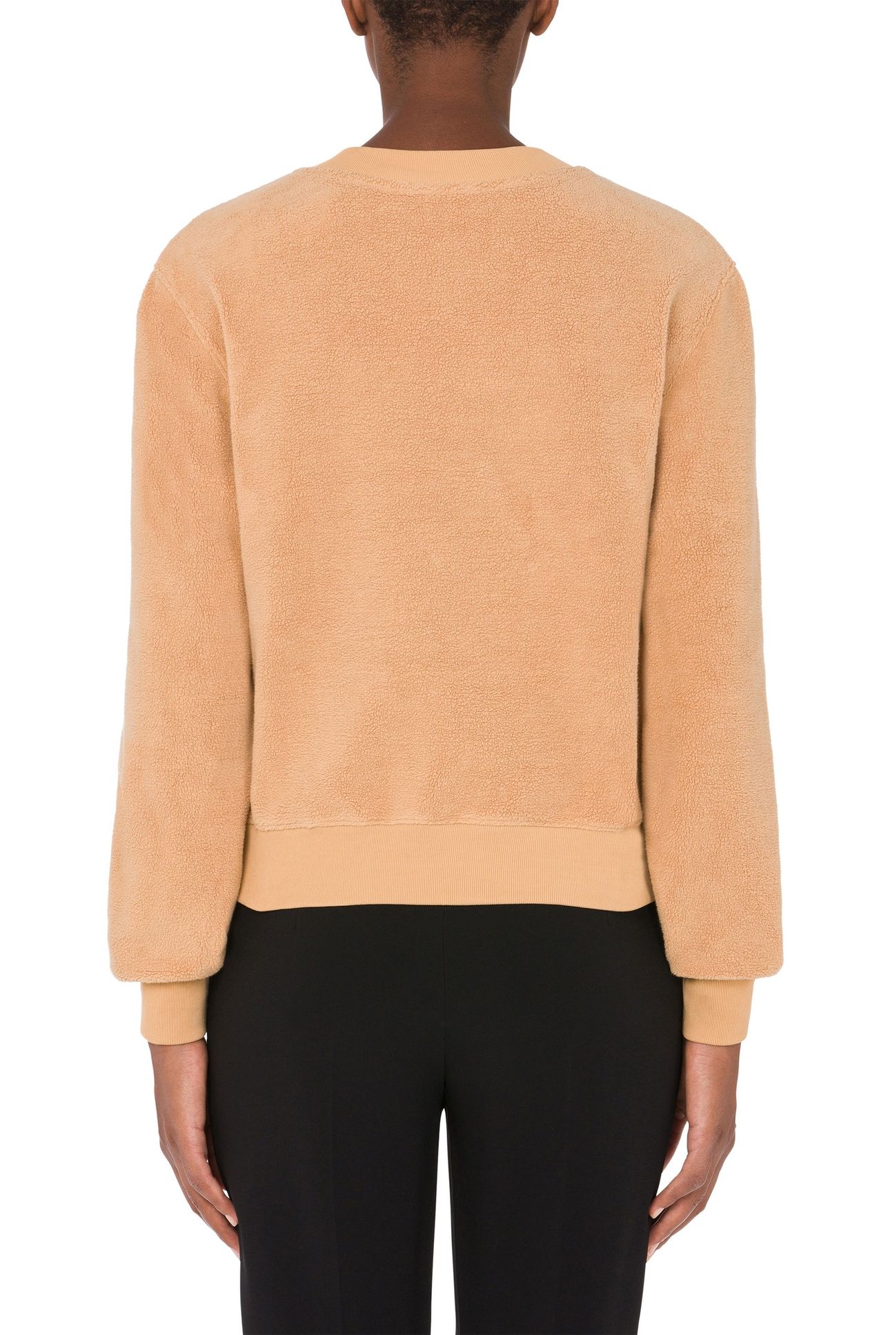 MOSCHINO TEDDY BEAR COTTON SWEATSHIRT BEIGE 2