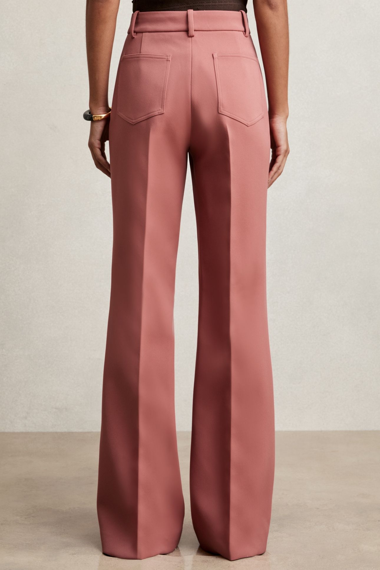 FLARE TROUSER PINK 2