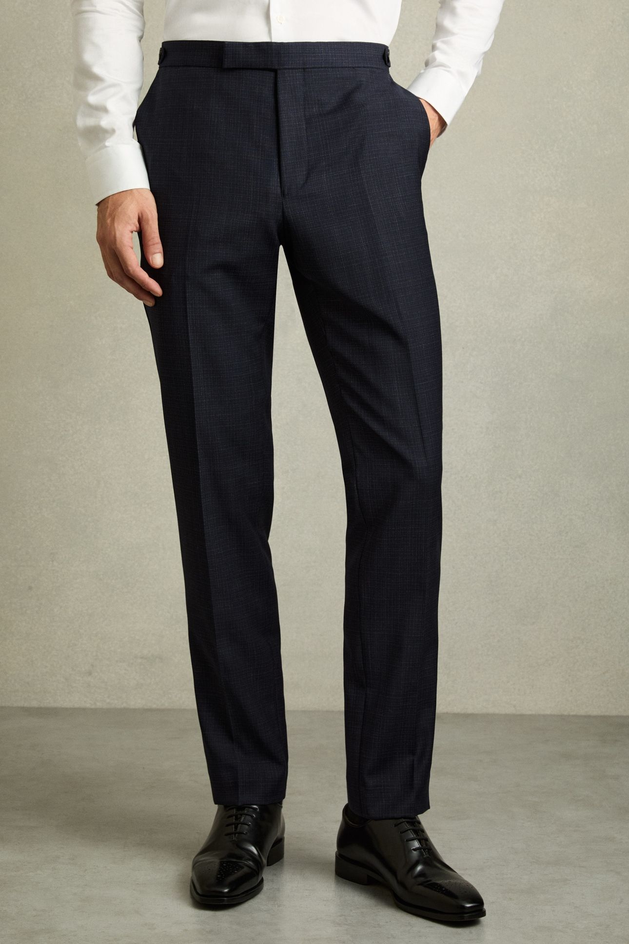 TEXTURED MIXER TROUSER NAVY 2