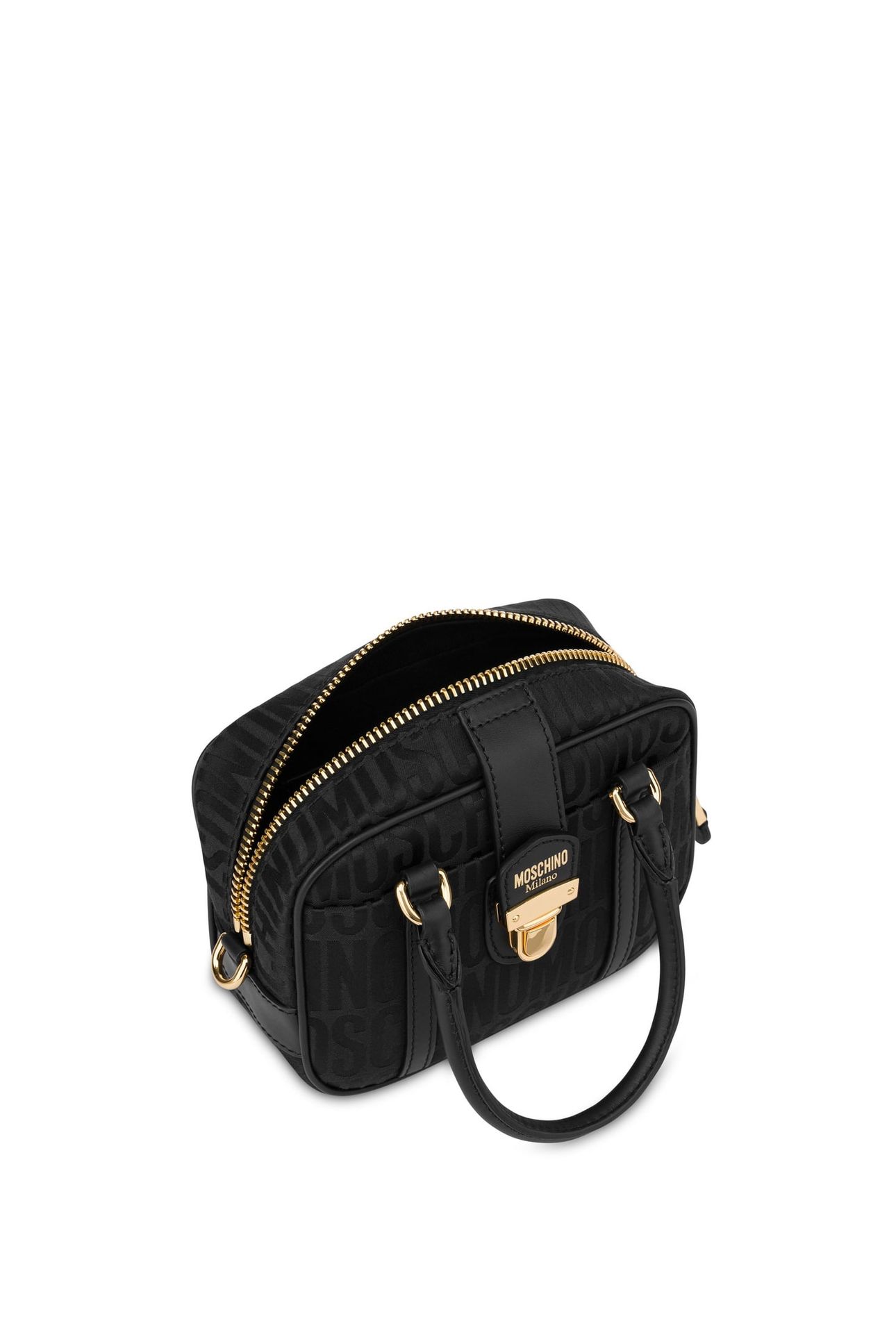 SMALL ALLOVER LOGO HANDBAG BLACK 3