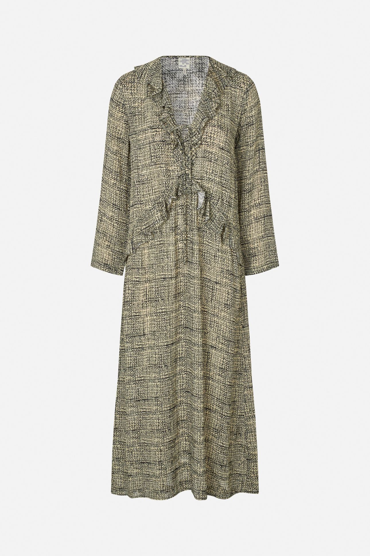 ANNICKEN DRESS YELLOW PRINTED TWILL 3
