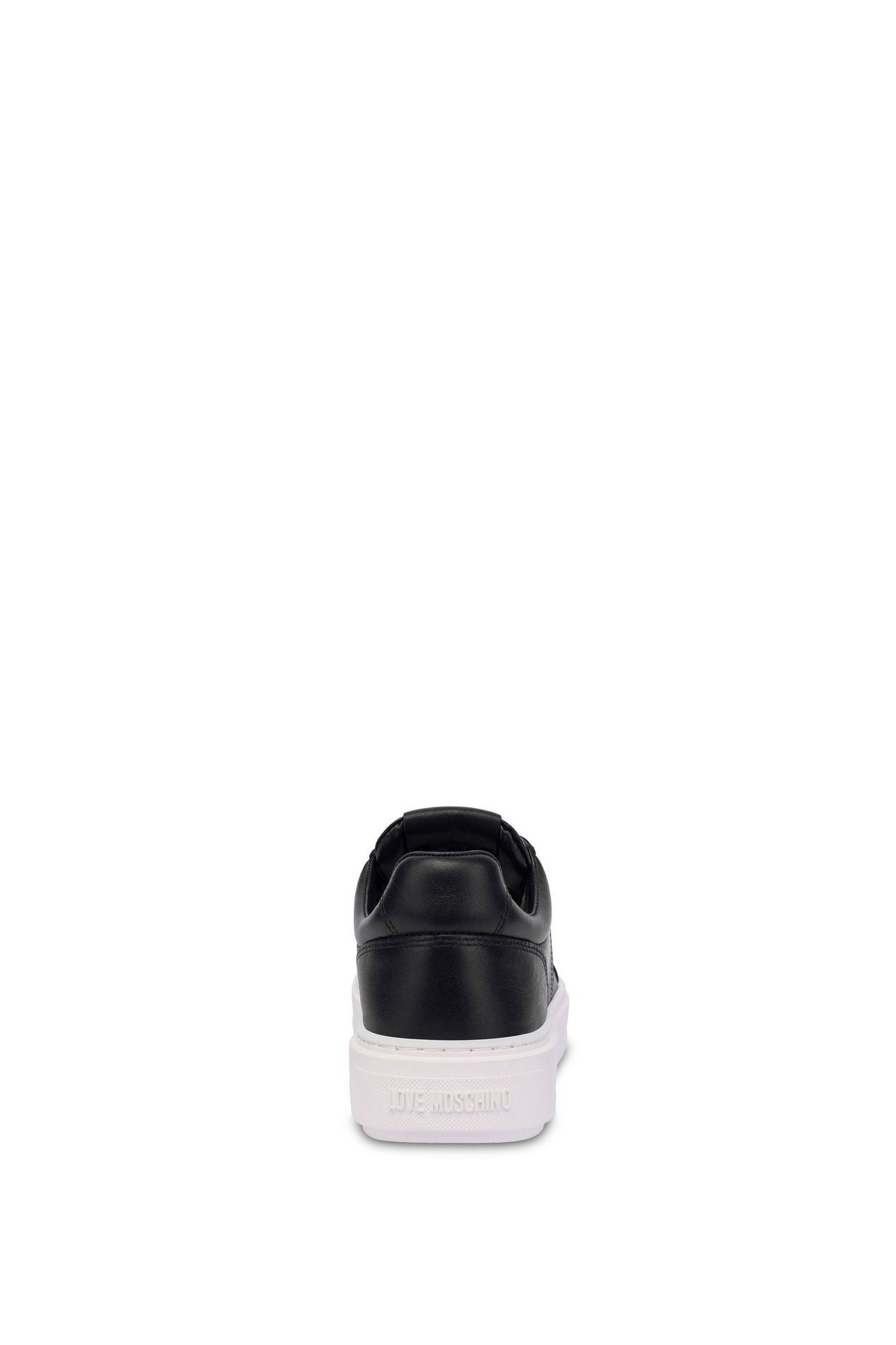 BLACK AND WHITE LEATHER SNEAKER BLACK 4