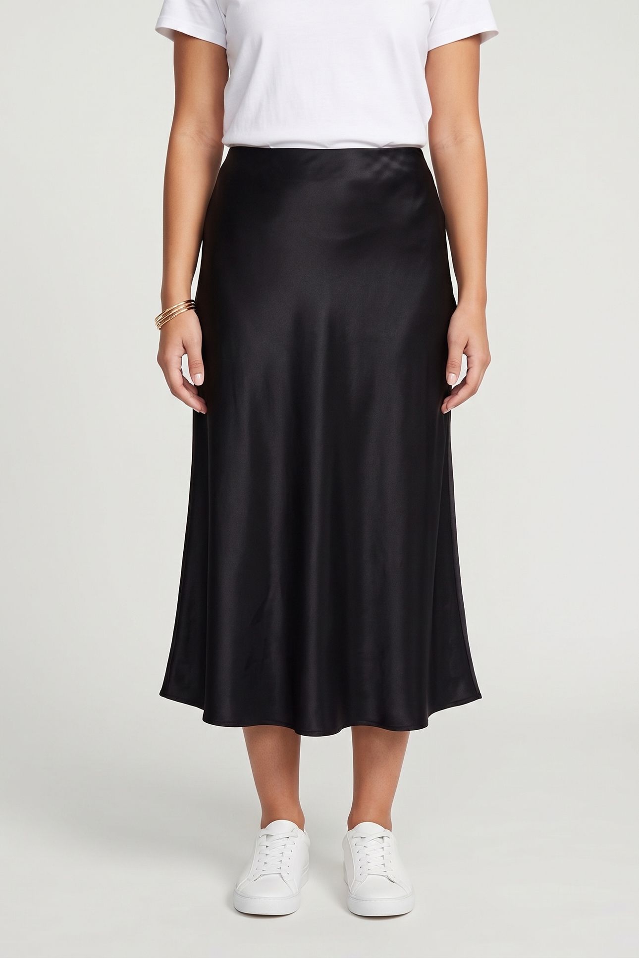 ES ALFRIDA SLIP SKIRT BLACK 1