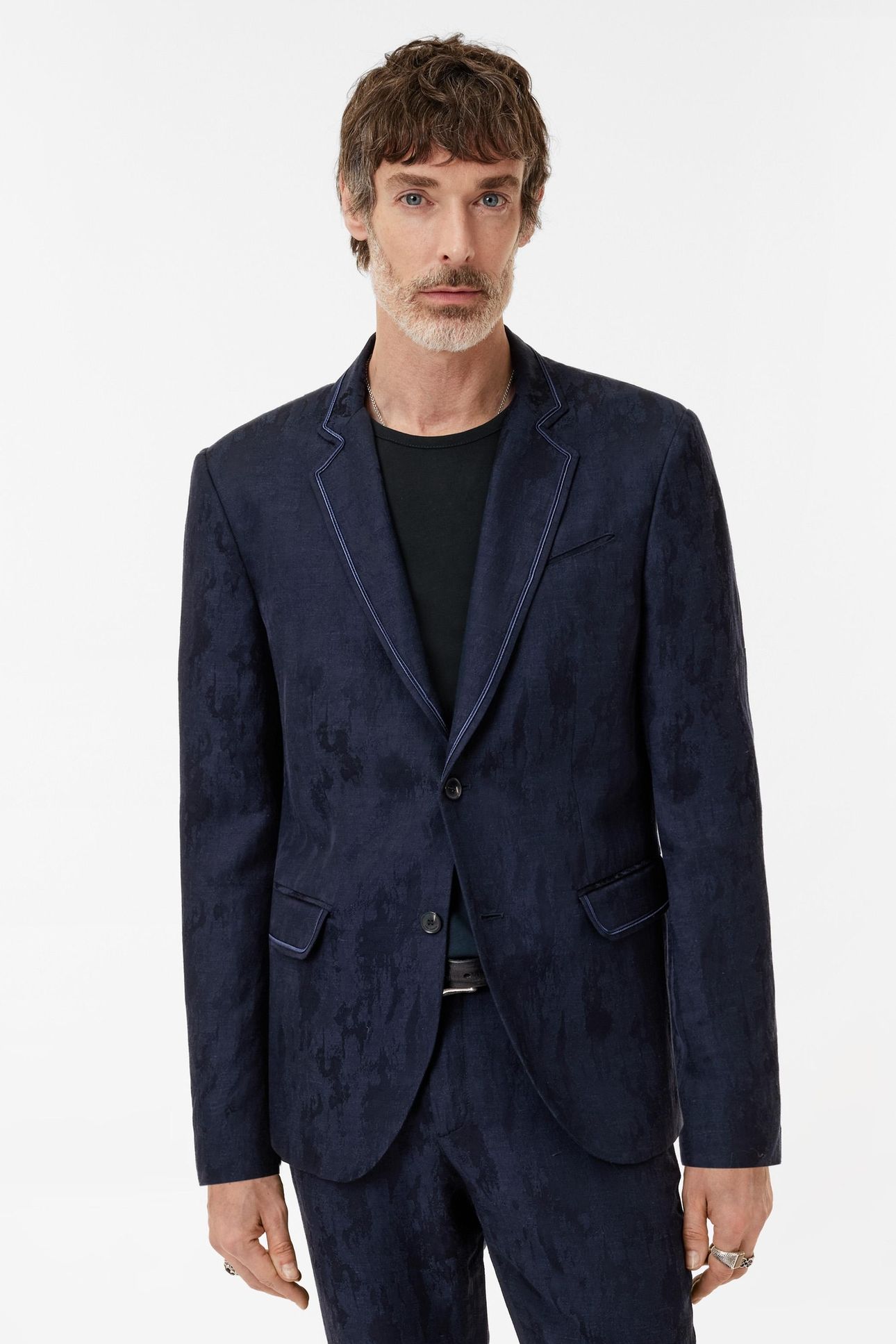 DELLA JACKET - NOTCH LAPEL JACKET WITH T NIGHT SKY 1