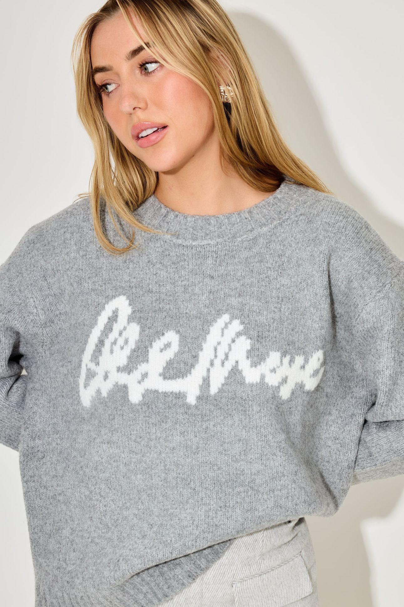 KNITTED JUMPER GREY 3