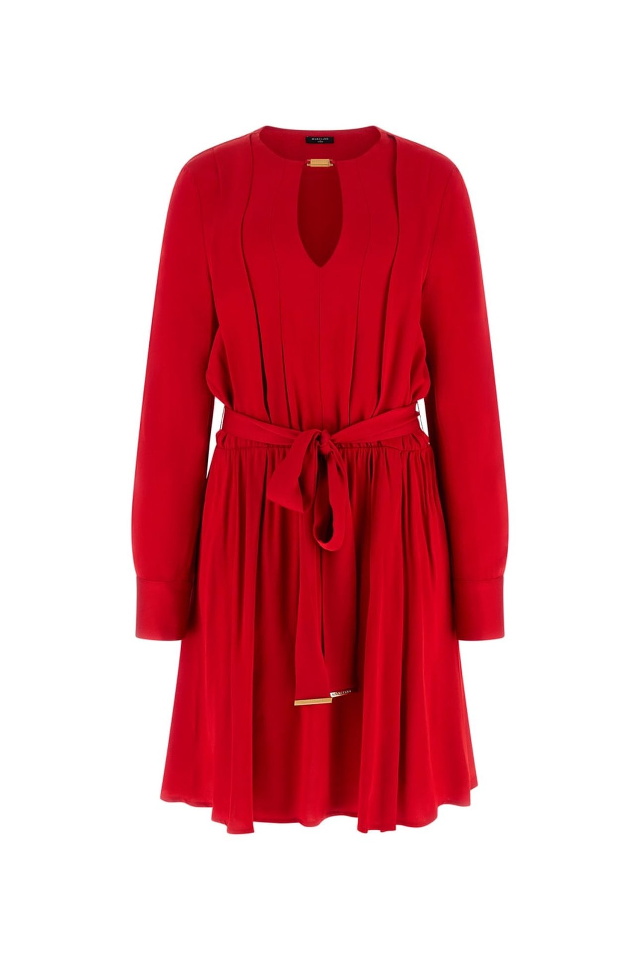 ANITA V NECK FLARED SAMBA RED VIBES 7