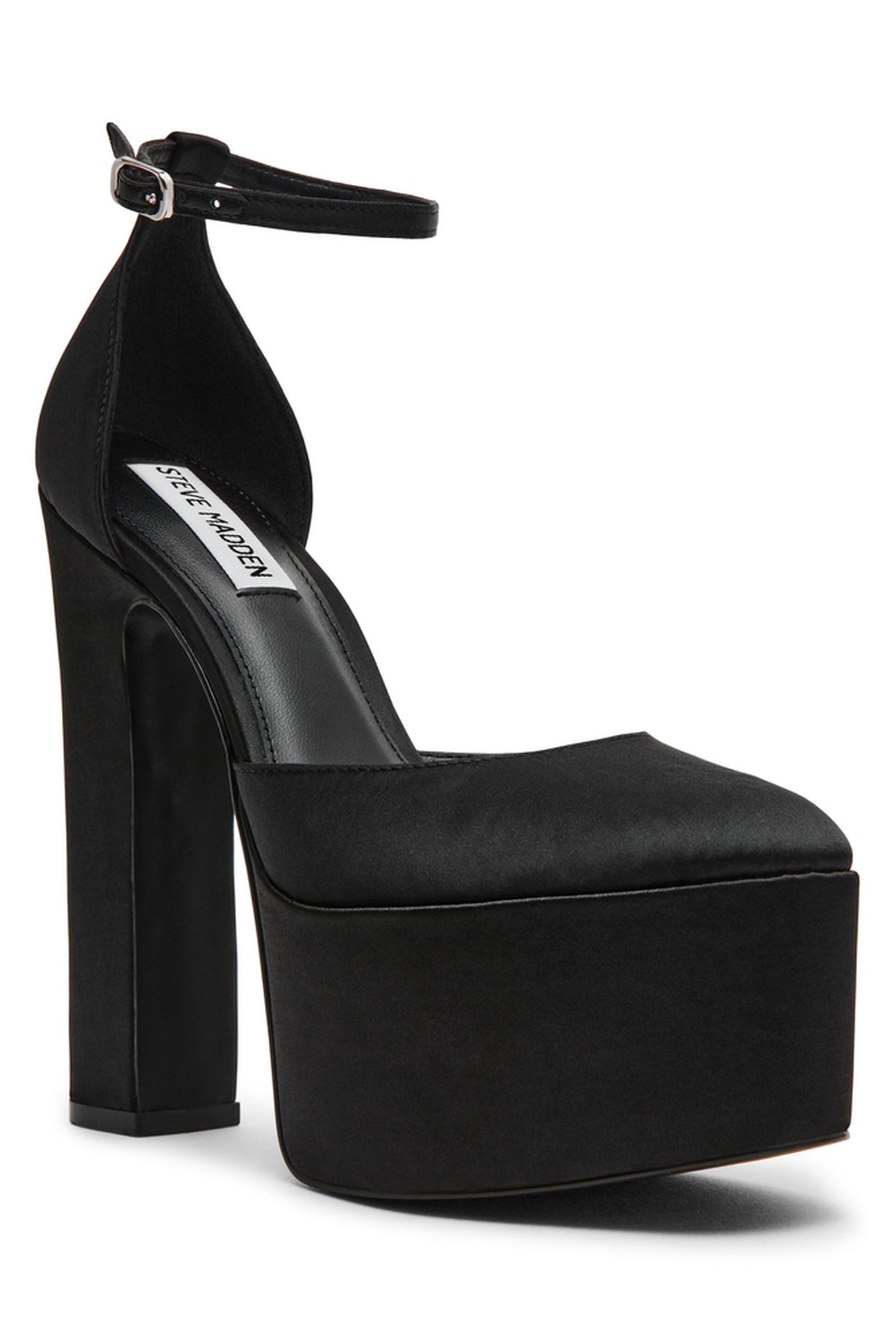 SELESTINE PUMPS BLACK SATIN 4