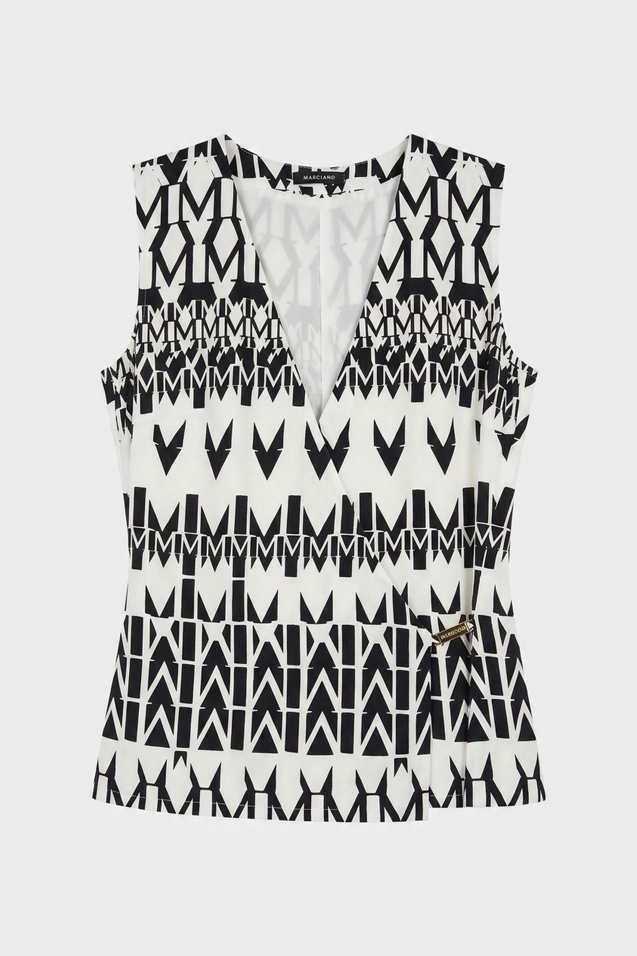 BRITNEY WRAP W/ CHAI GEOMETRIC MONOGRAM B 3