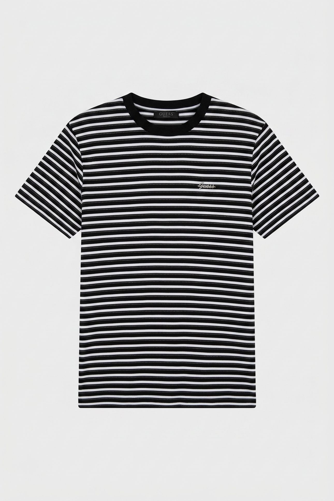 SS SARA STRIPED TOP BLACK AND BLACK WHIT 3